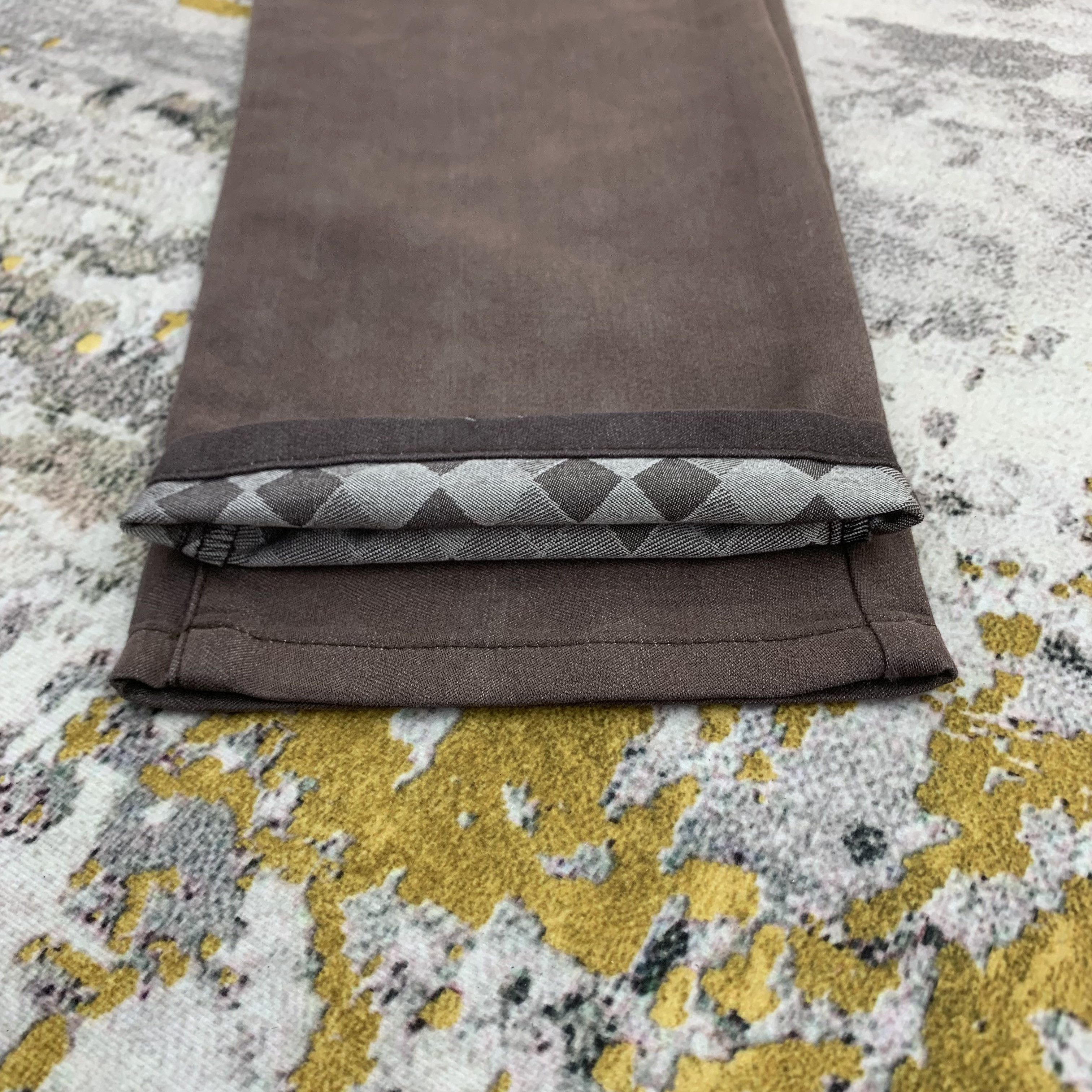 Japanese Brand Semantic Design Brown Pants Diamond Pattern Size US 29 - 7 Thumbnail