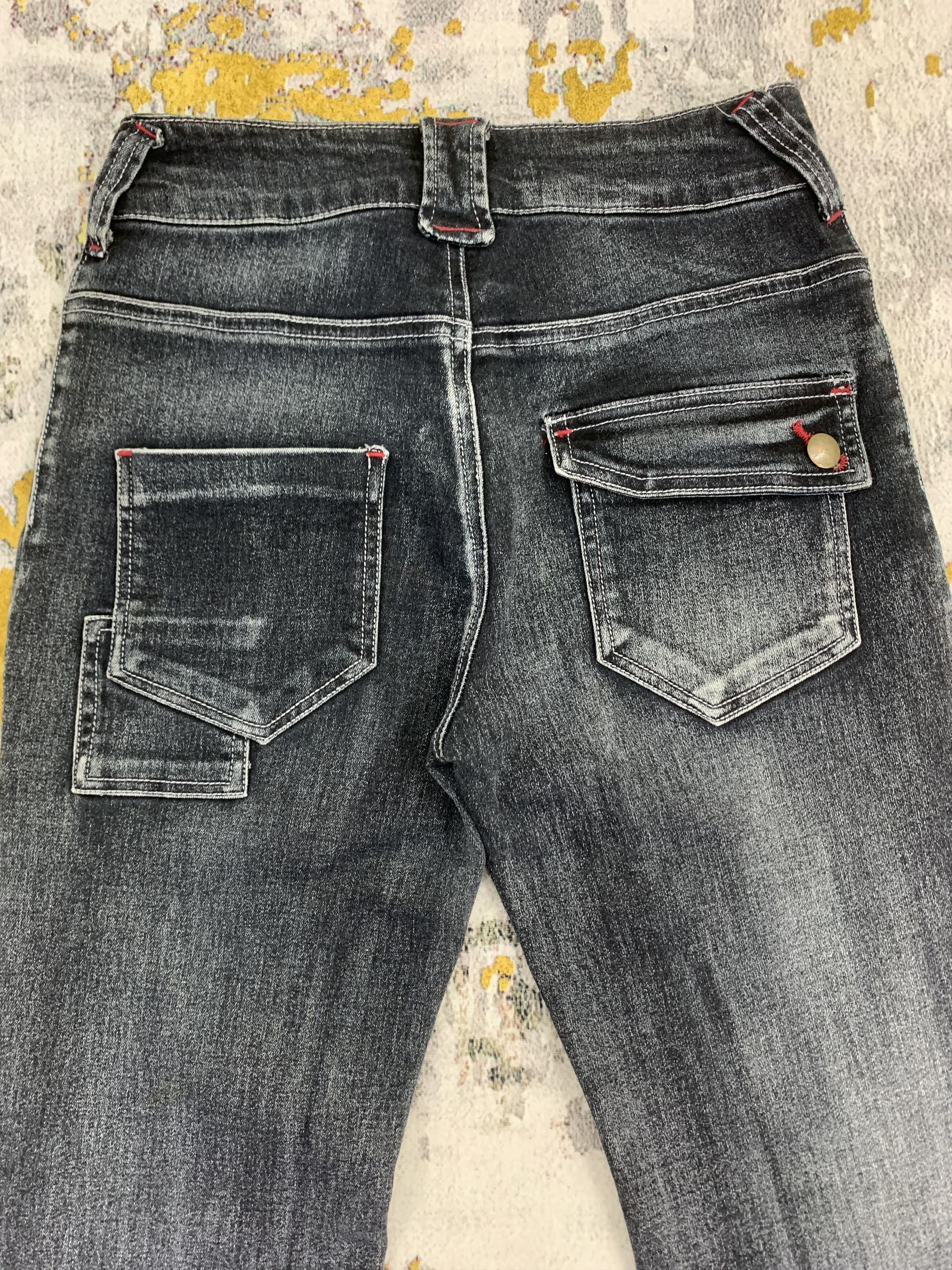 Japanese Brand Flared Jeans Bush Pants Black Womenswear size 25 Size 26" / US 2 / IT 38 - 5 Thumbnail