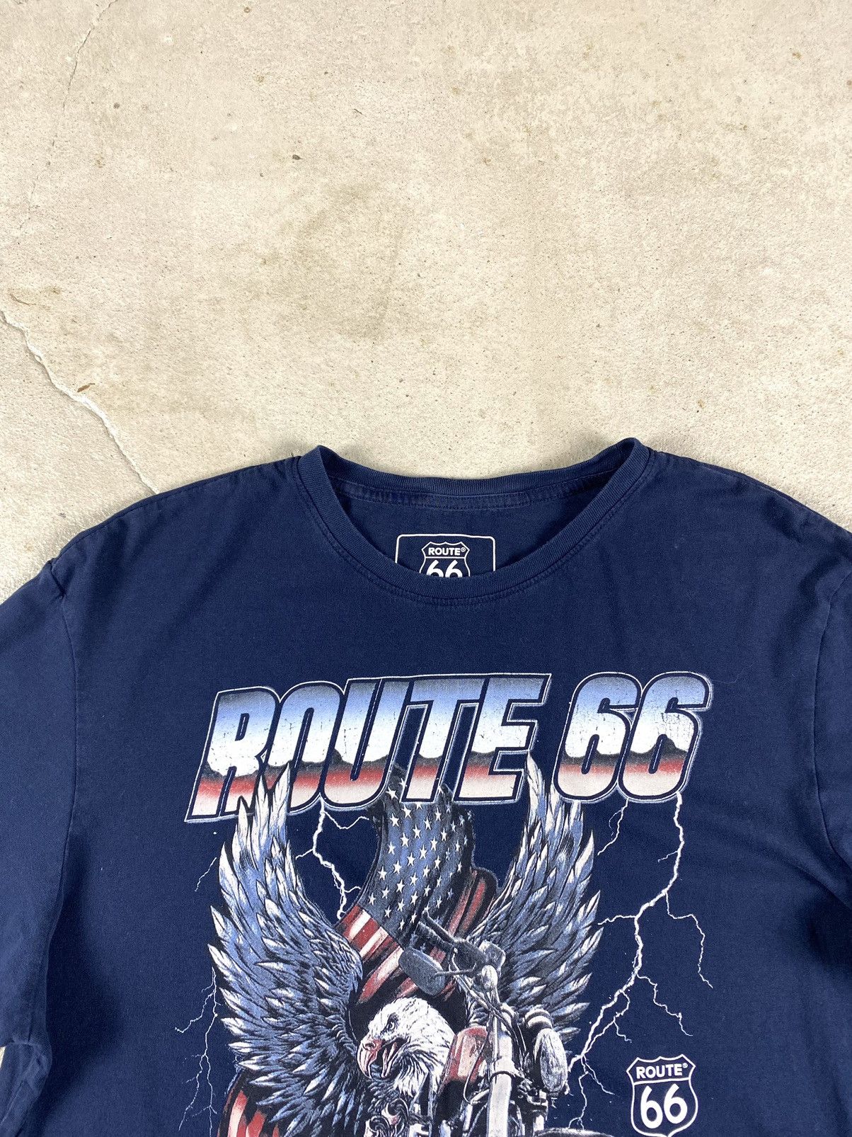 Band Tees Vintage Motorcycle Route 66 T Shirt Y2K Harley Davidson Size US L / EU 52-54 / 3 - 3 Thumbnail