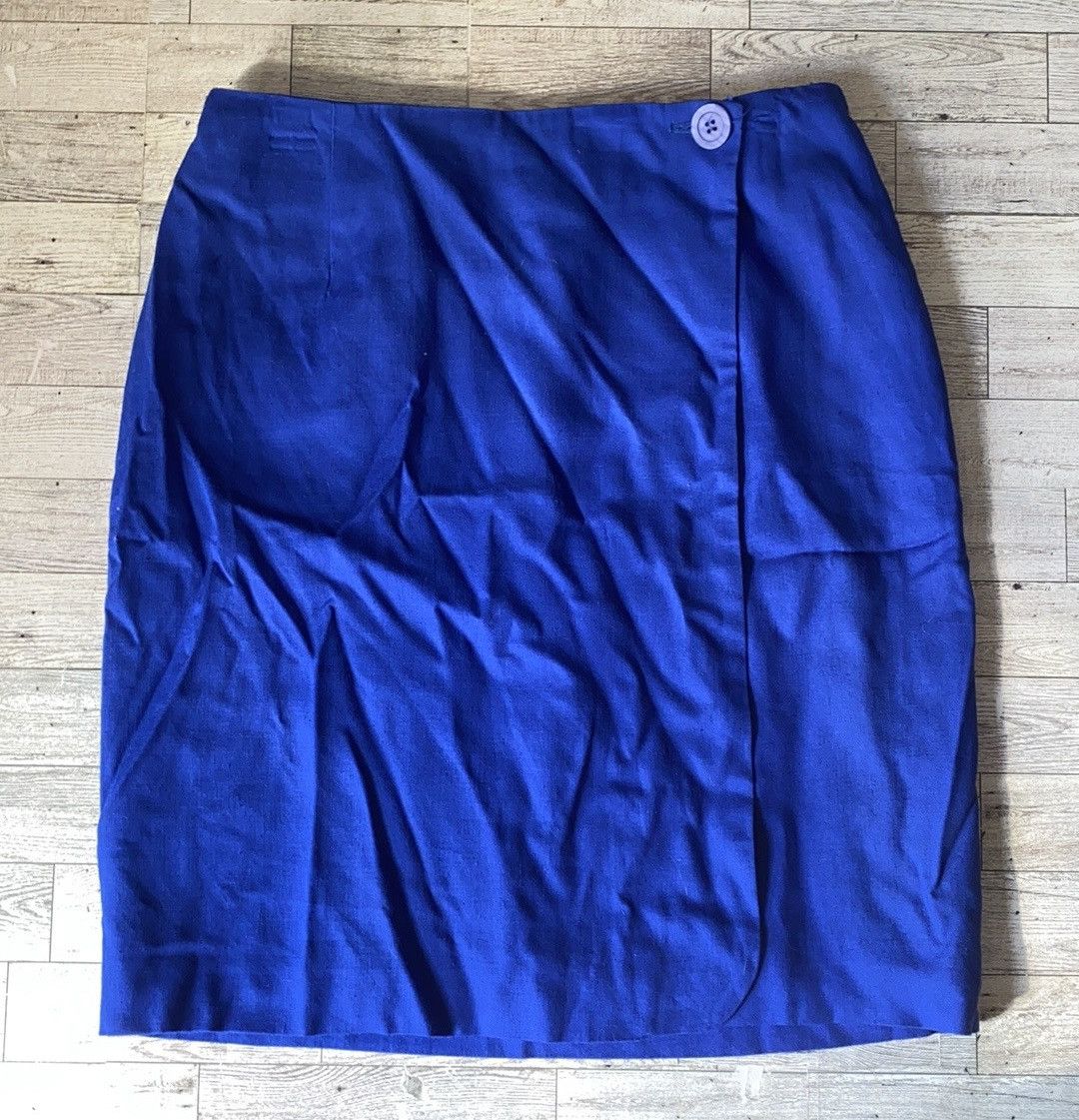 Preston & York × Vintage Preston & York, VTG, Royal Blue, Wrap Skirt Size 30" / US 8 / IT 44 - 10 Thumbnail