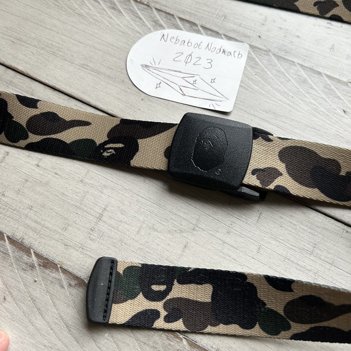 Bape A BATHiNG APE 1st OG CAMO G.i. BELT TAN YELLOW Made in Japan Size ONE SIZE - 1 Thumbnail