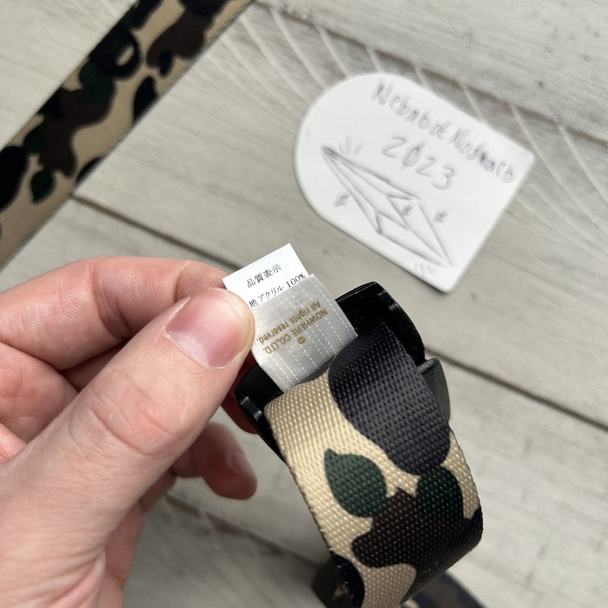 Bape A BATHiNG APE 1st OG CAMO G.i. BELT TAN YELLOW Made in Japan Size ONE SIZE - 6 Thumbnail
