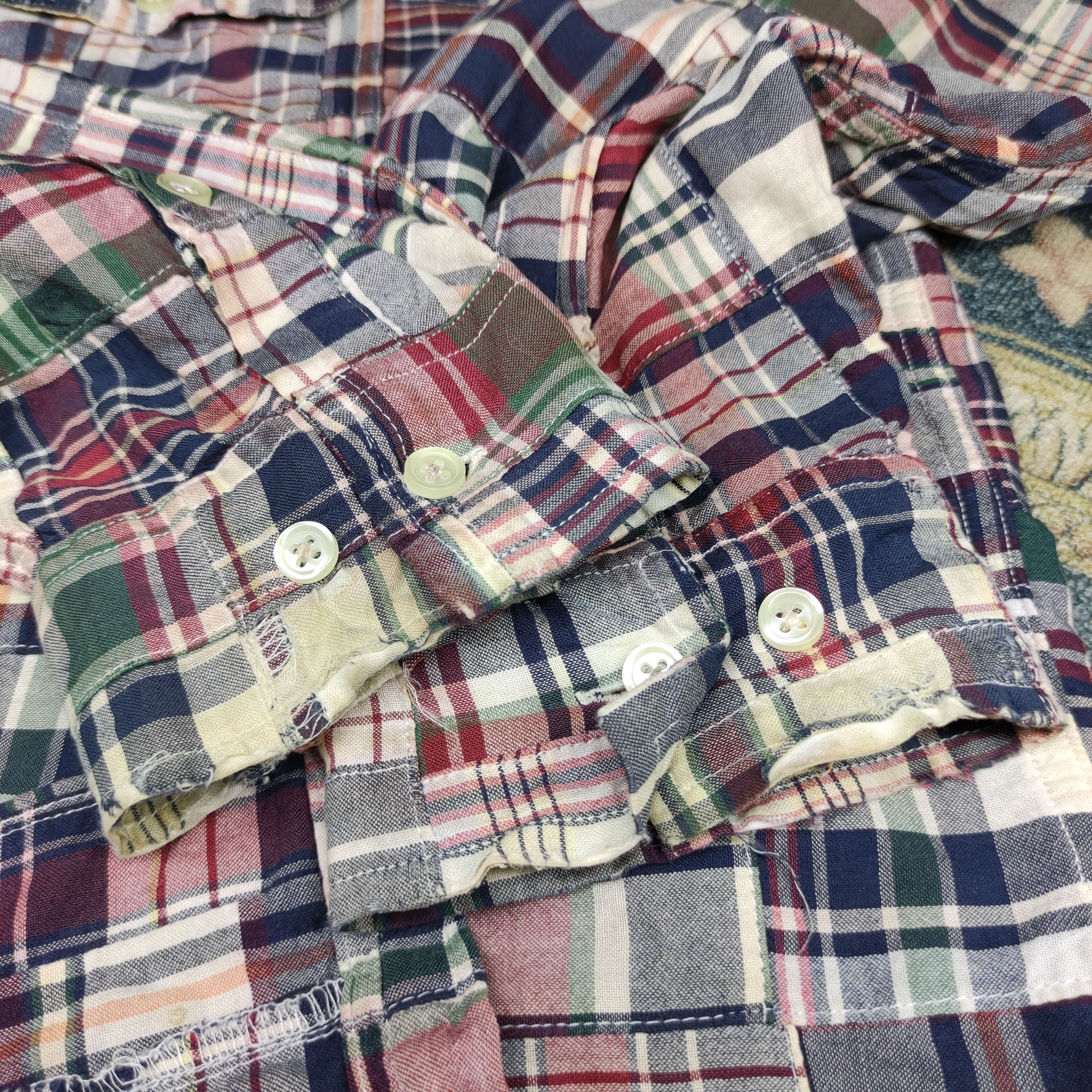 Tommy Hilfiger × Vintage Tommy Hilfiger hooded Flannel PatchWork Size US XL / EU 56 / 4 - 12 Thumbnail