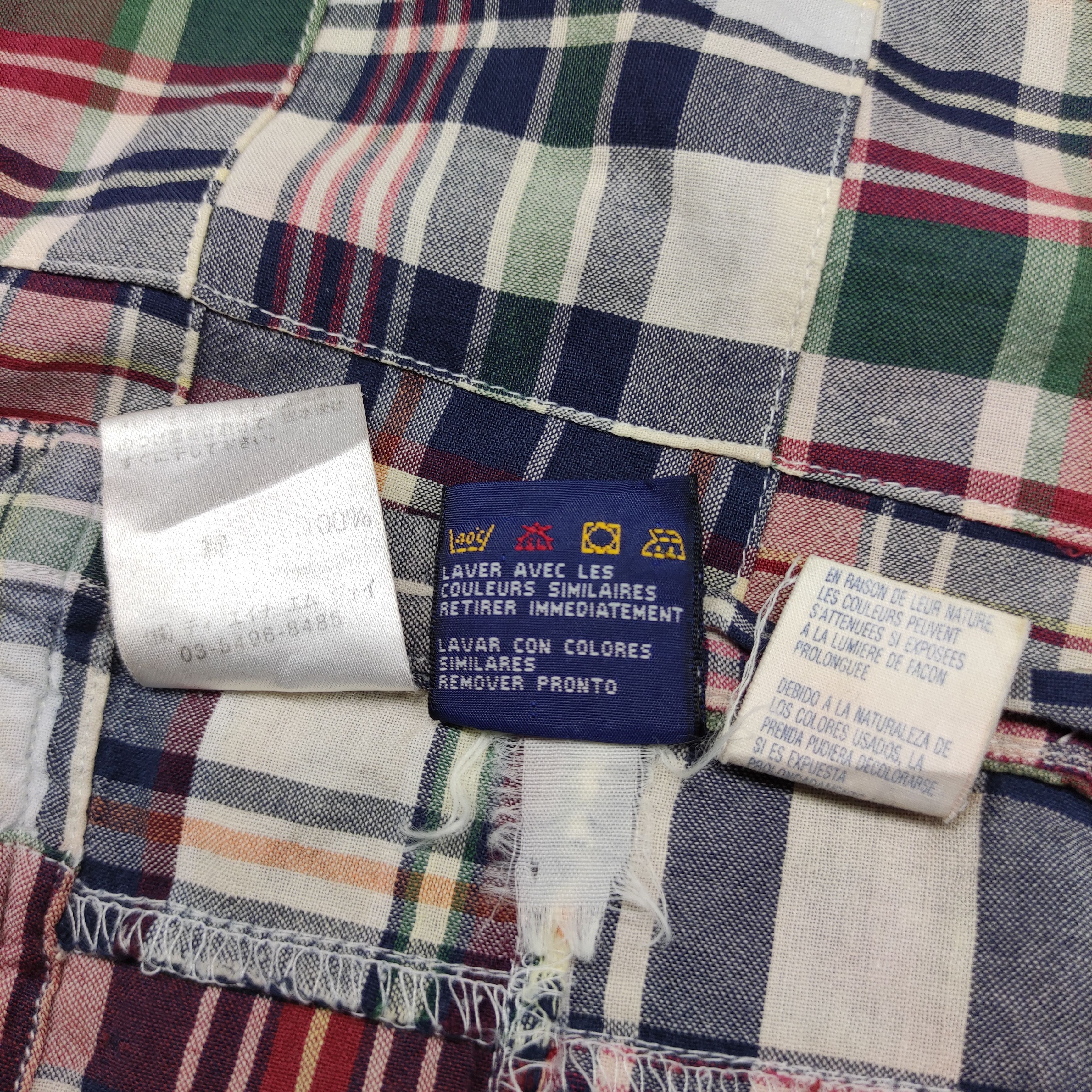 Tommy Hilfiger × Vintage Tommy Hilfiger hooded Flannel PatchWork Size US XL / EU 56 / 4 - 11 Thumbnail