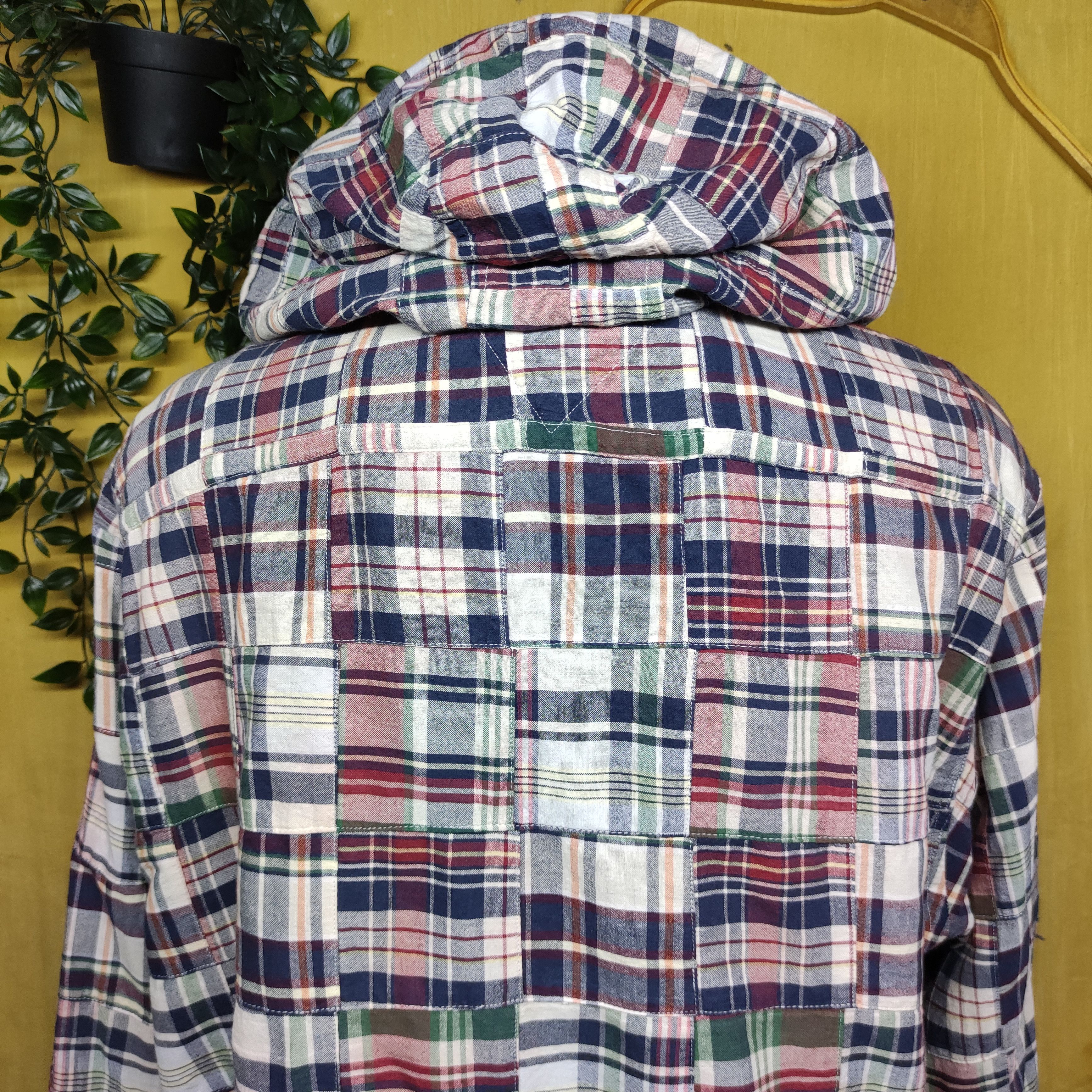 Tommy Hilfiger × Vintage Tommy Hilfiger hooded Flannel PatchWork Size US XL / EU 56 / 4 - 4 Thumbnail