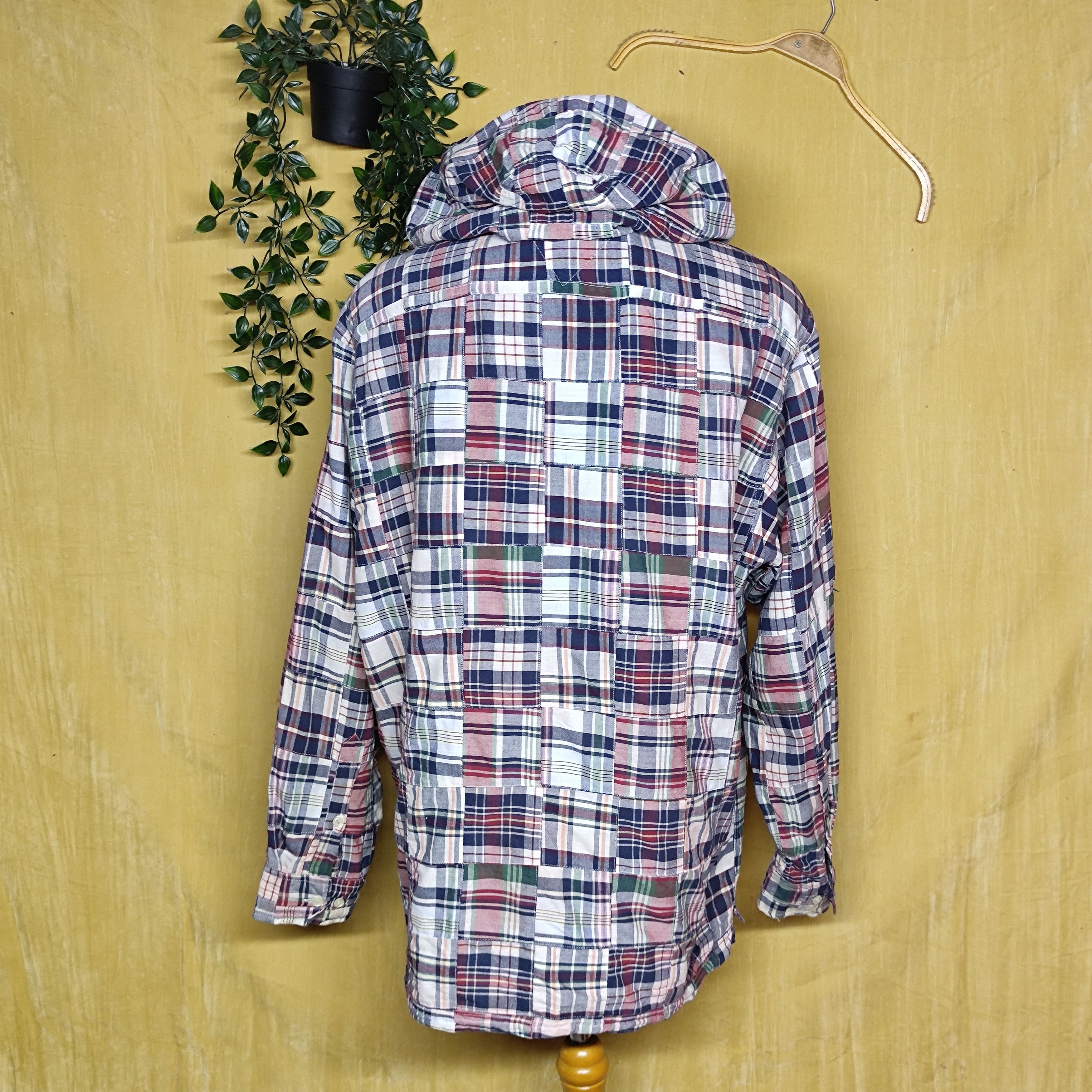 Tommy Hilfiger × Vintage Tommy Hilfiger hooded Flannel PatchWork Size US XL / EU 56 / 4 - 2 Thumbnail