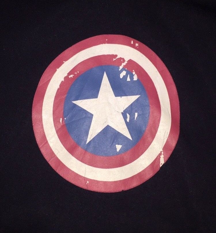 Vintage Captain America Logo Sweatshit With Hoodies Size US M / EU 48-50 / 2 - 3 Thumbnail