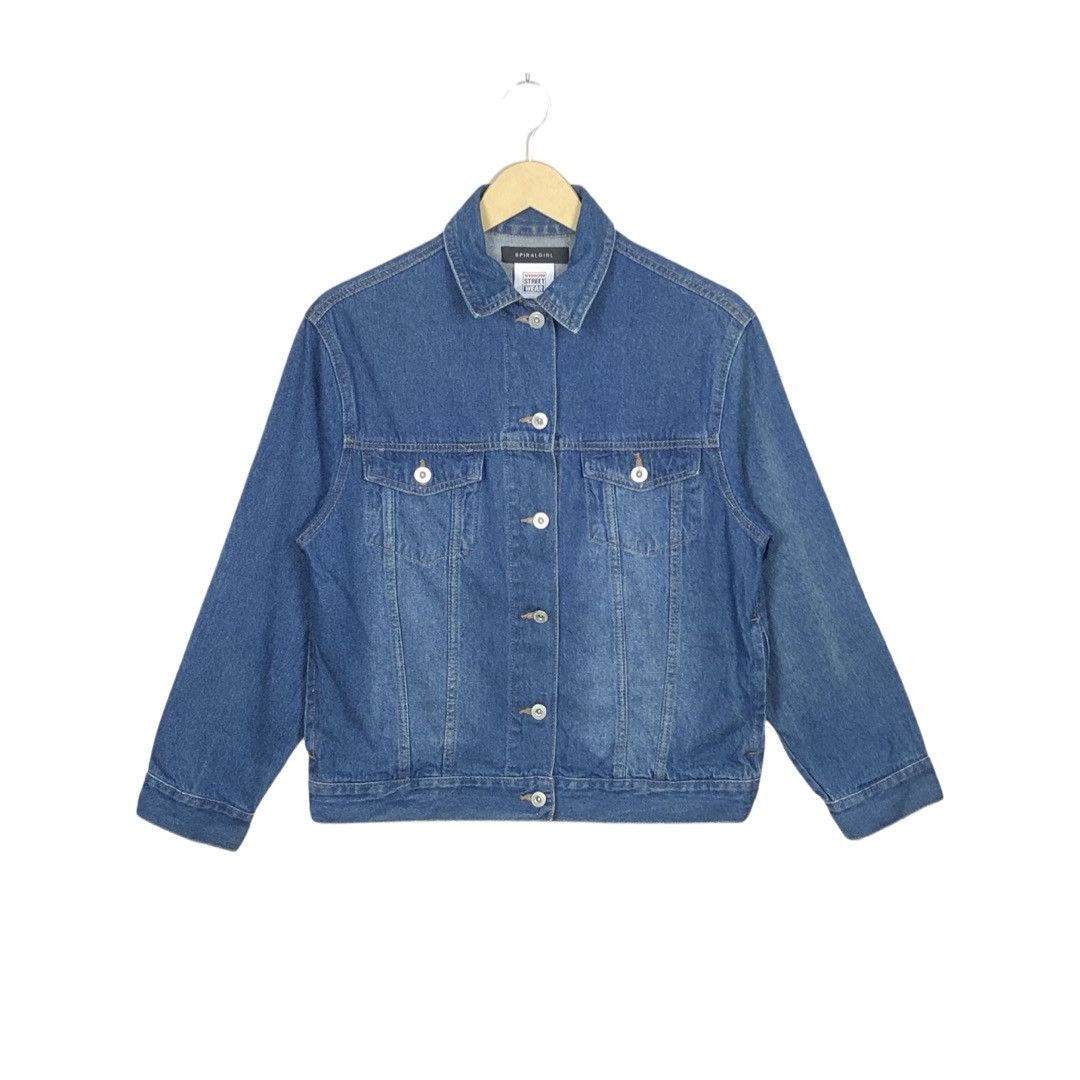 Girl Skateboards × Vision Streetwear Vintage Vision Streetwear Spiralgirl Denim Trucker Jacket Size US S / EU 44-46 / 1 - 2 Thumbnail