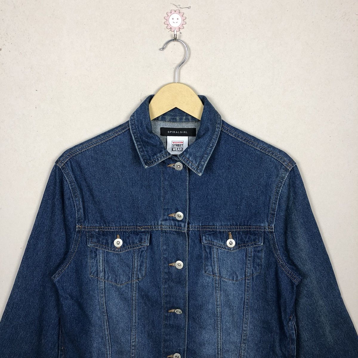 Girl Skateboards × Vision Streetwear Vintage Vision Streetwear Spiralgirl Denim Trucker Jacket Size US S / EU 44-46 / 1 - 4 Thumbnail