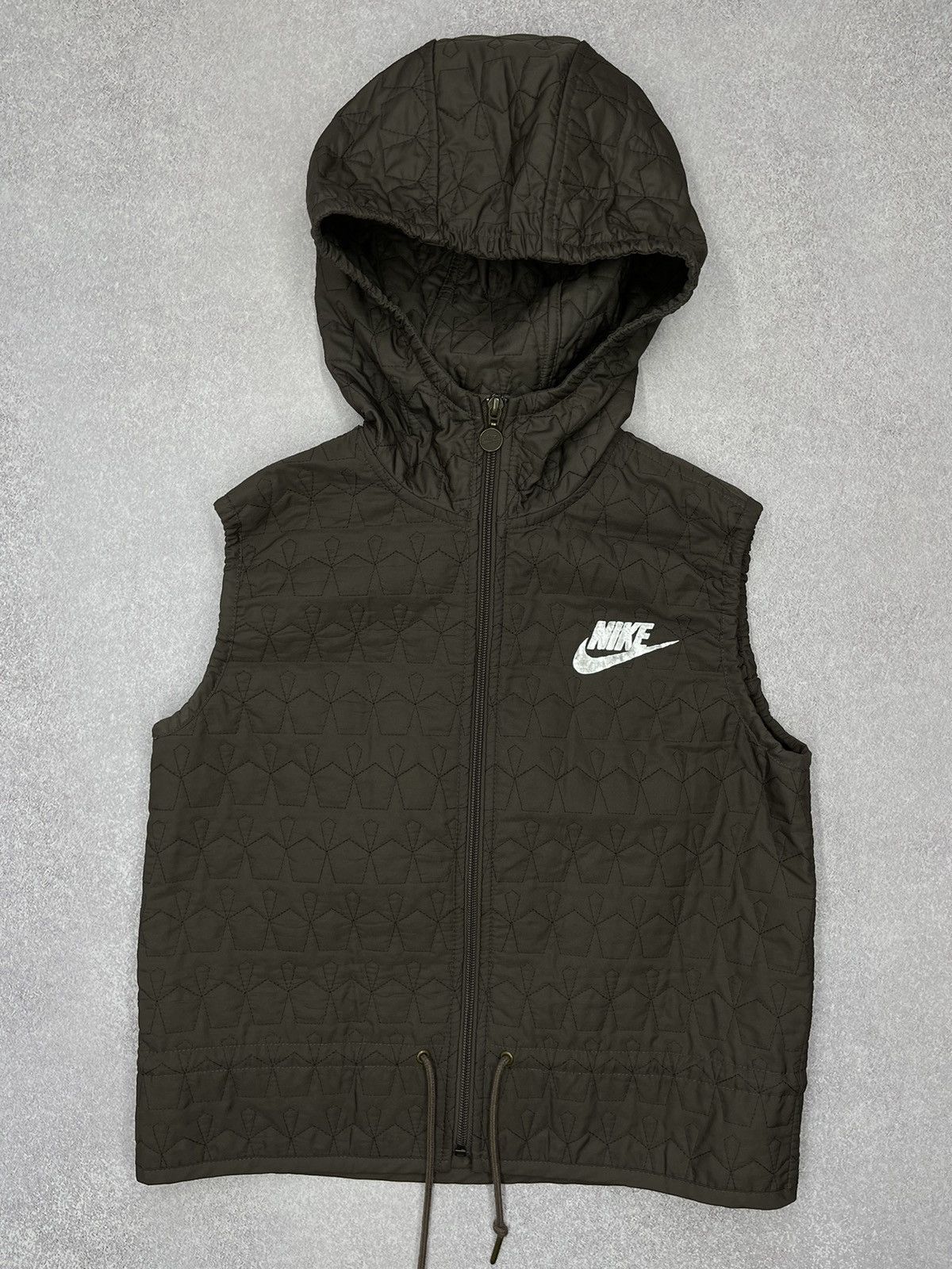 Nike Vintage Nike Vest Brown Women Drill Drip Y2K Swoosh Size M / US 6-8 / IT 42-44 - 2 Thumbnail