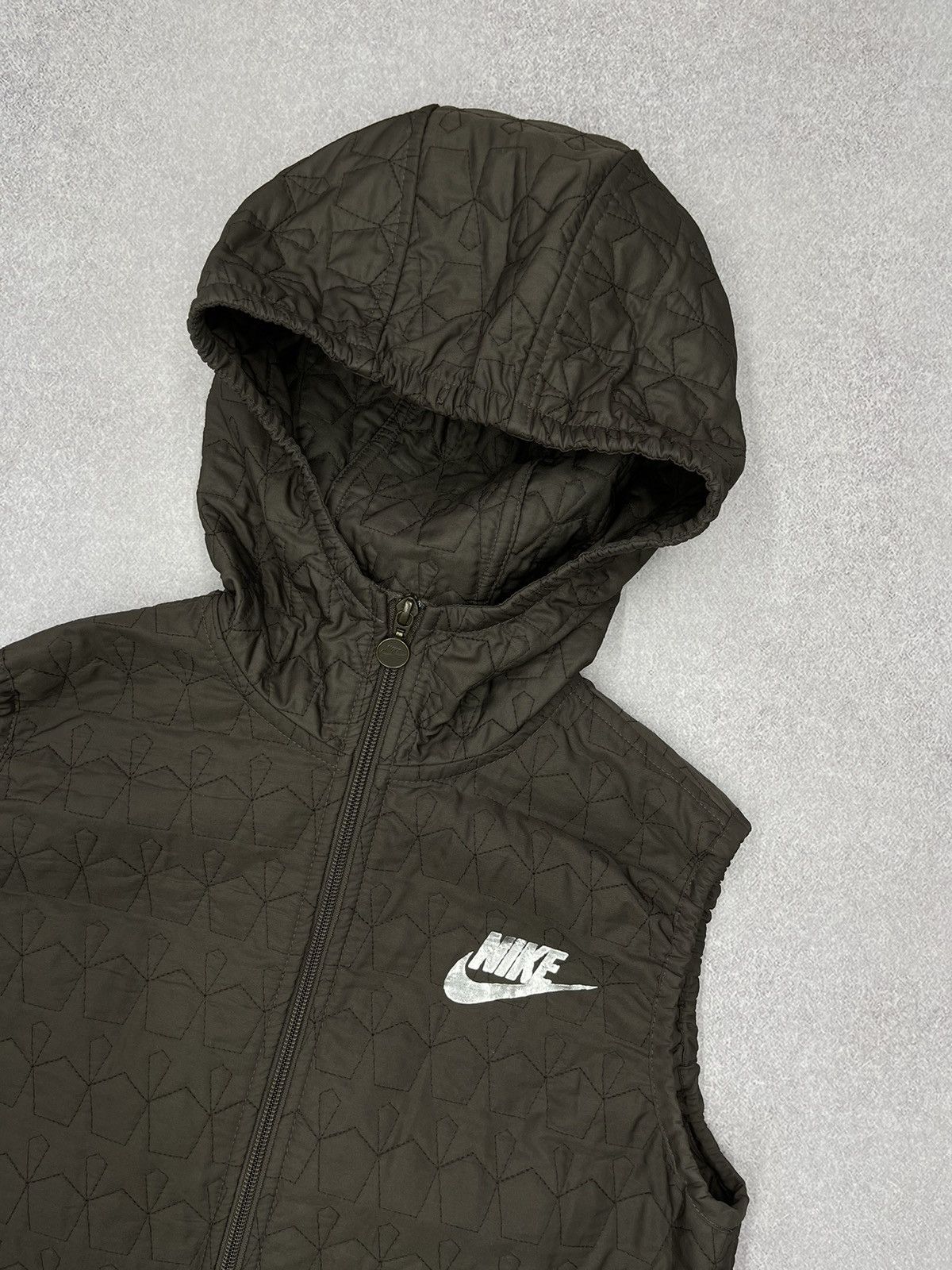 Nike Vintage Nike Vest Brown Women Drill Drip Y2K Swoosh Size M / US 6-8 / IT 42-44 - 4 Thumbnail