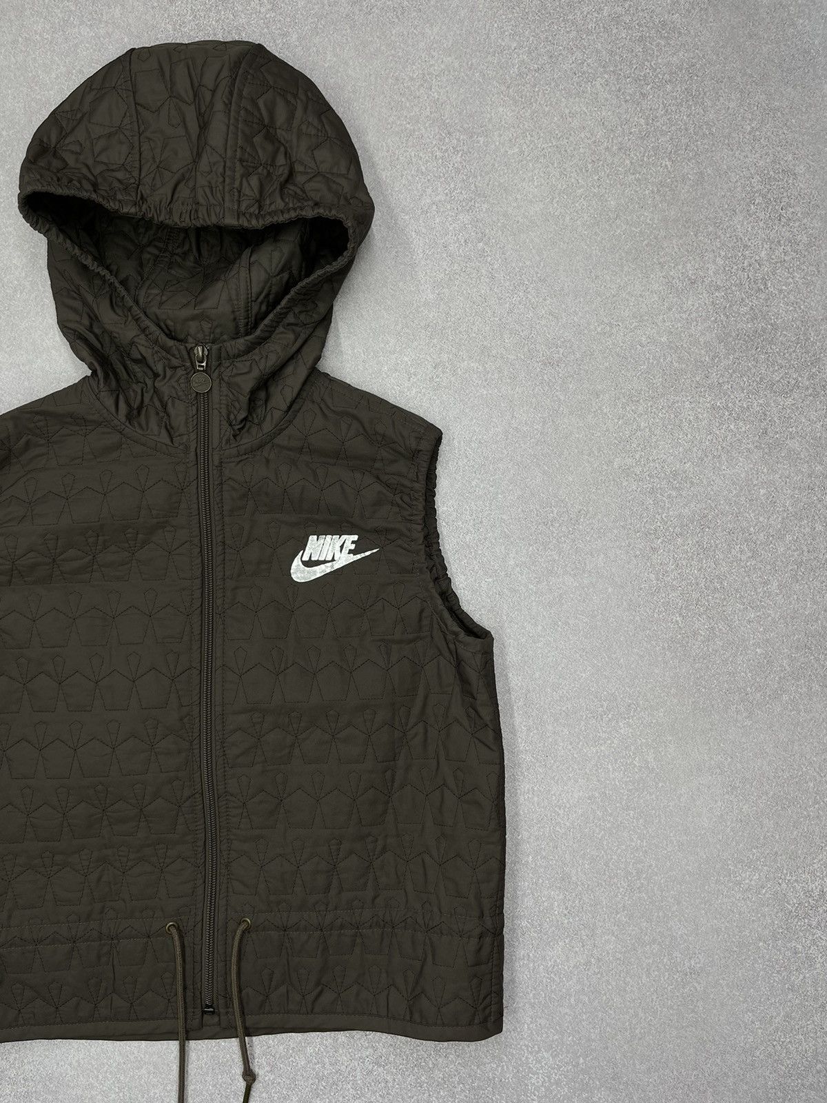 Nike Vintage Nike Vest Brown Women Drill Drip Y2K Swoosh Size M / US 6-8 / IT 42-44 - 3 Thumbnail