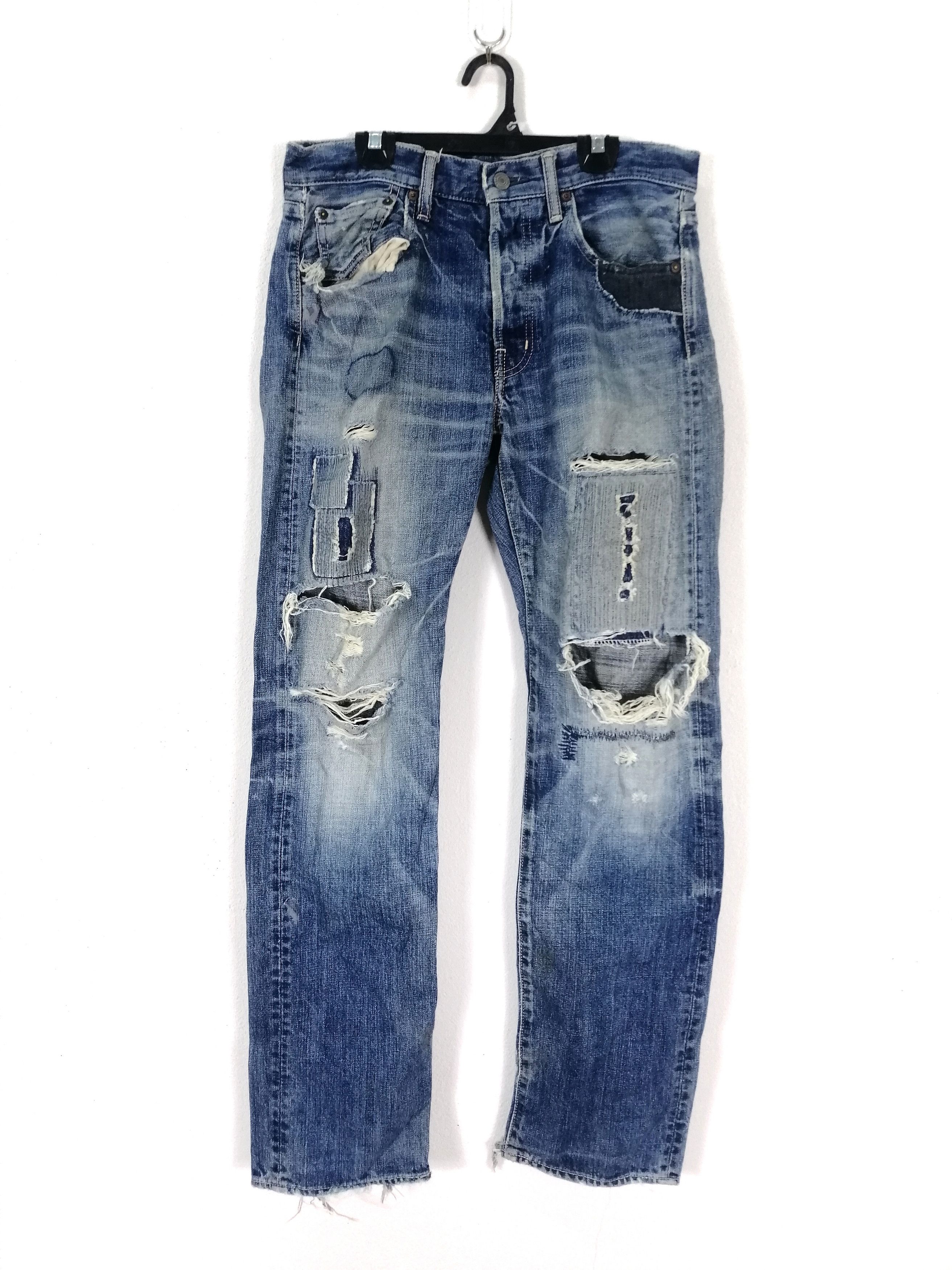 Japanese Brand Japanese Spell Bound Sick Distressed Jean Slim Size US 32 / EU 48 - 2 Thumbnail