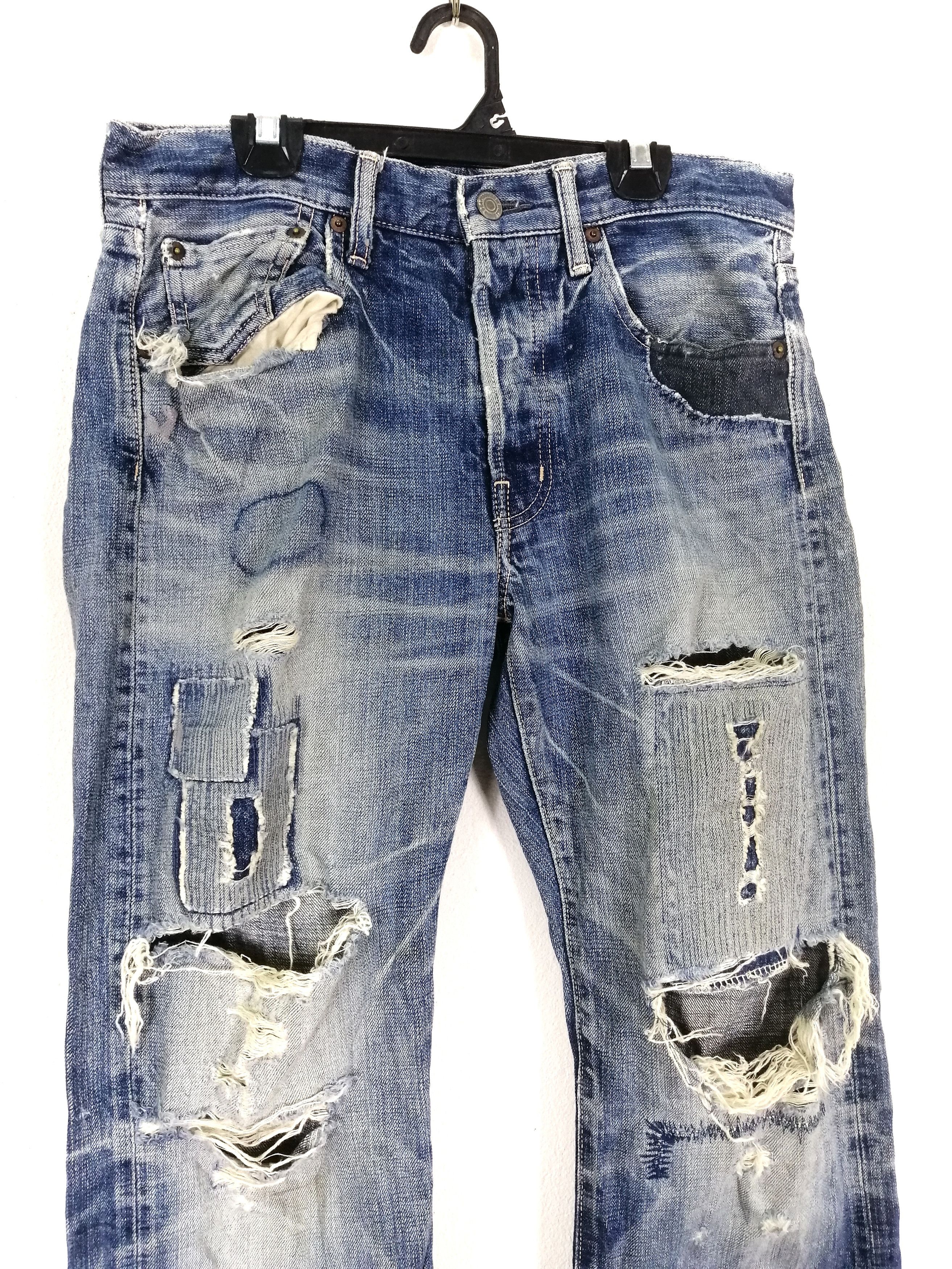 Japanese Brand Japanese Spell Bound Sick Distressed Jean Slim Size US 32 / EU 48 - 1 Thumbnail