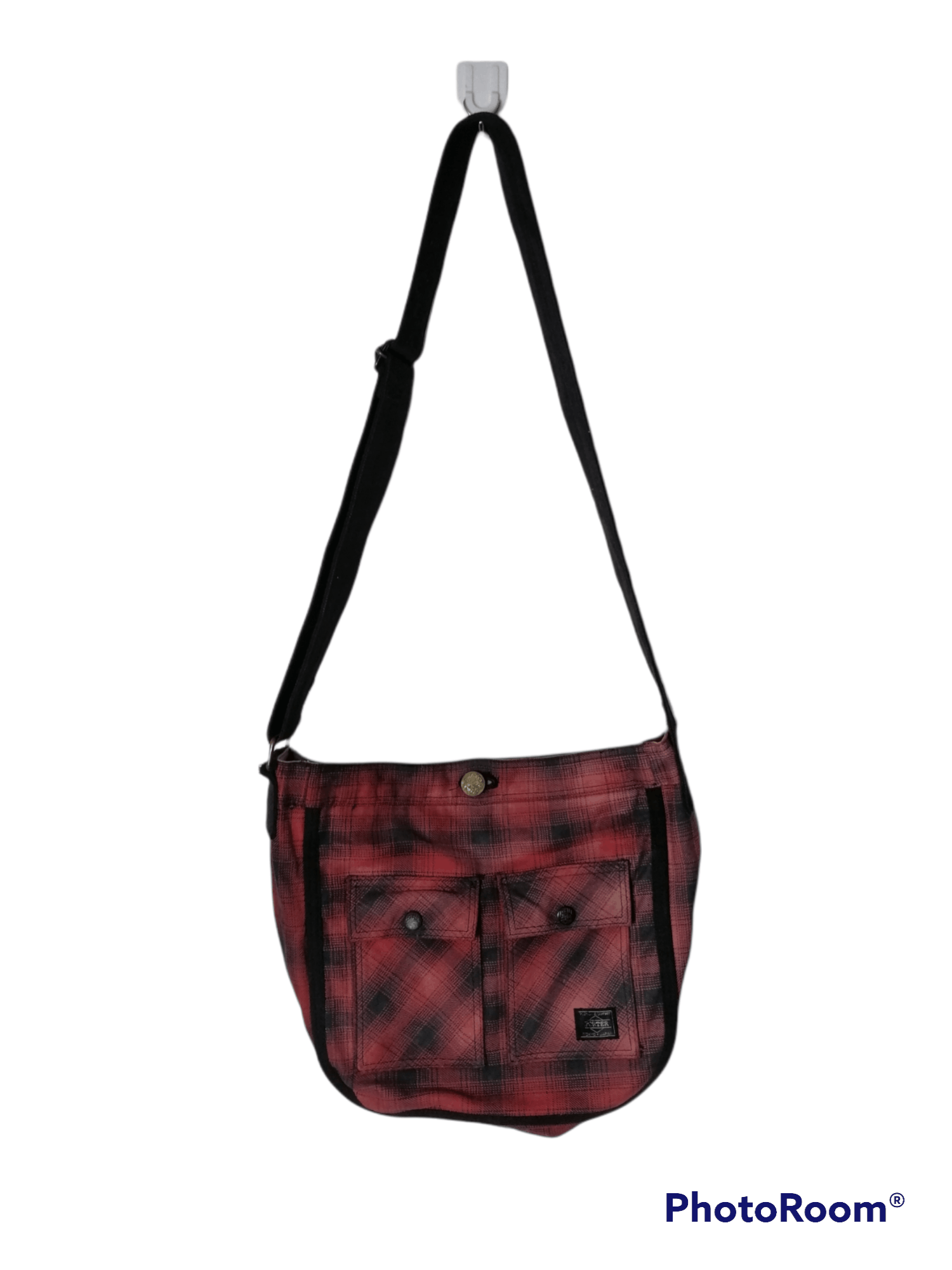 Japanese Brand × Porter Plaid Checked Two Side Shoulder Bag Cross Body Size ONE SIZE - 4 Thumbnail