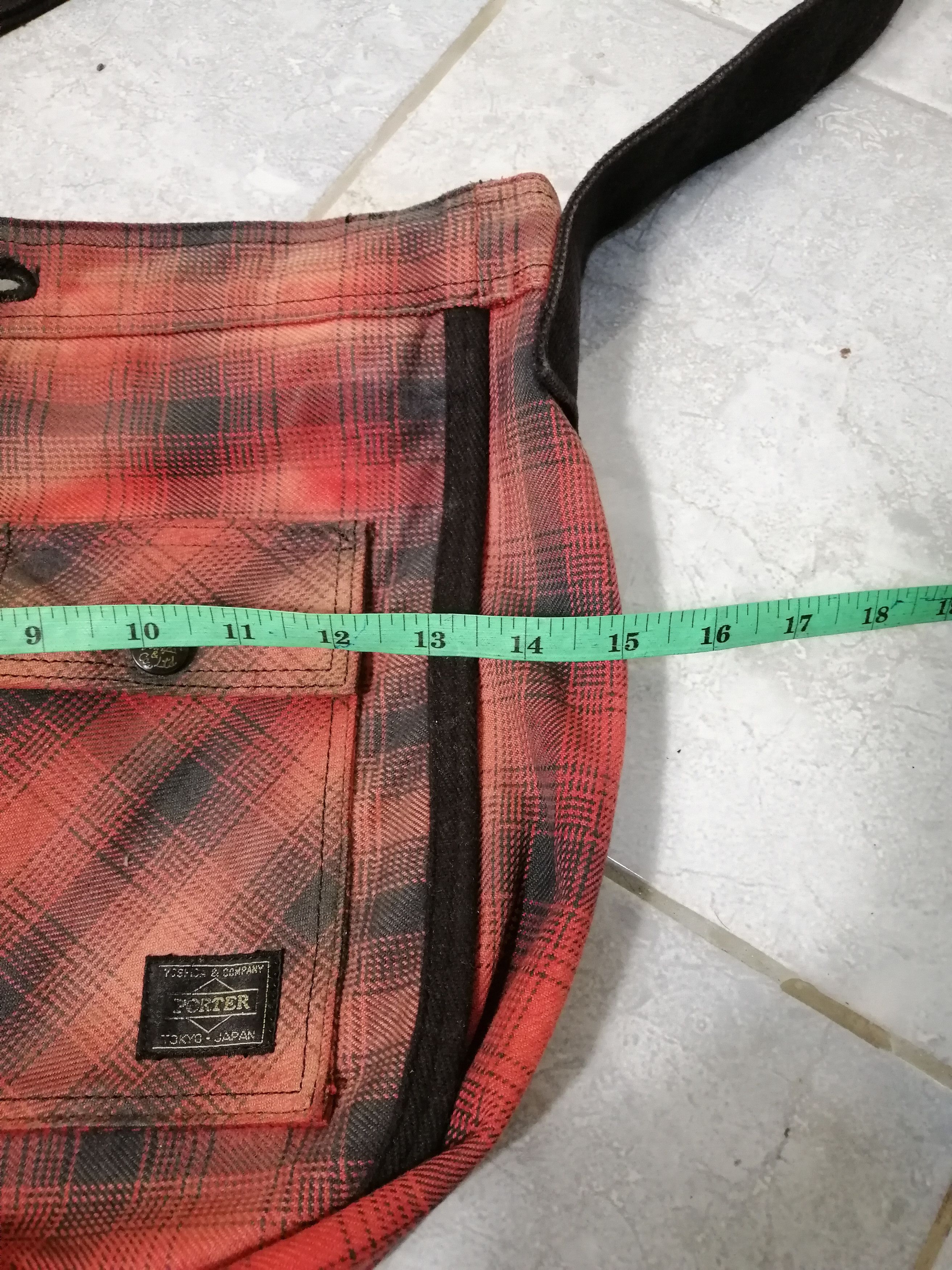 Japanese Brand × Porter Plaid Checked Two Side Shoulder Bag Cross Body Size ONE SIZE - 8 Thumbnail