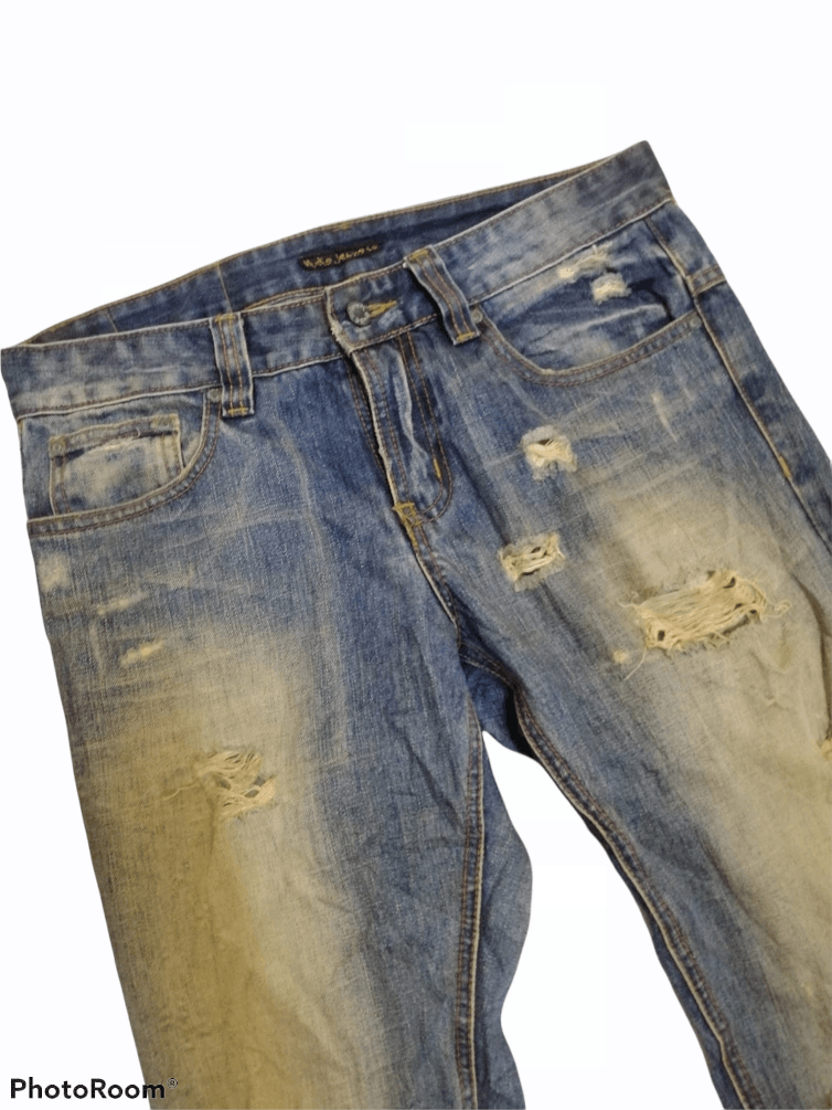 Nudie Jeans Nudie Jeans Over Distressed slim Size US 33 - 3 Thumbnail