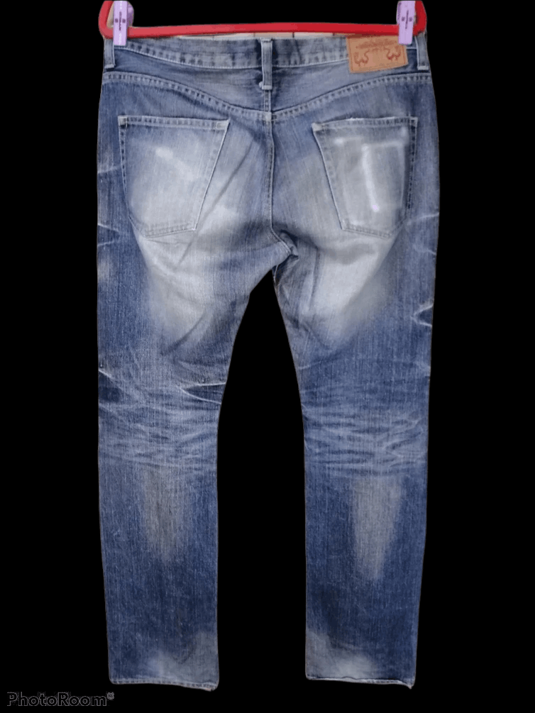 Japanese Brand × Takeo Kikuchi Japanese Distressed Takeo Kikuchi Straight Fit Size US 36 / EU 52 - 3 Thumbnail
