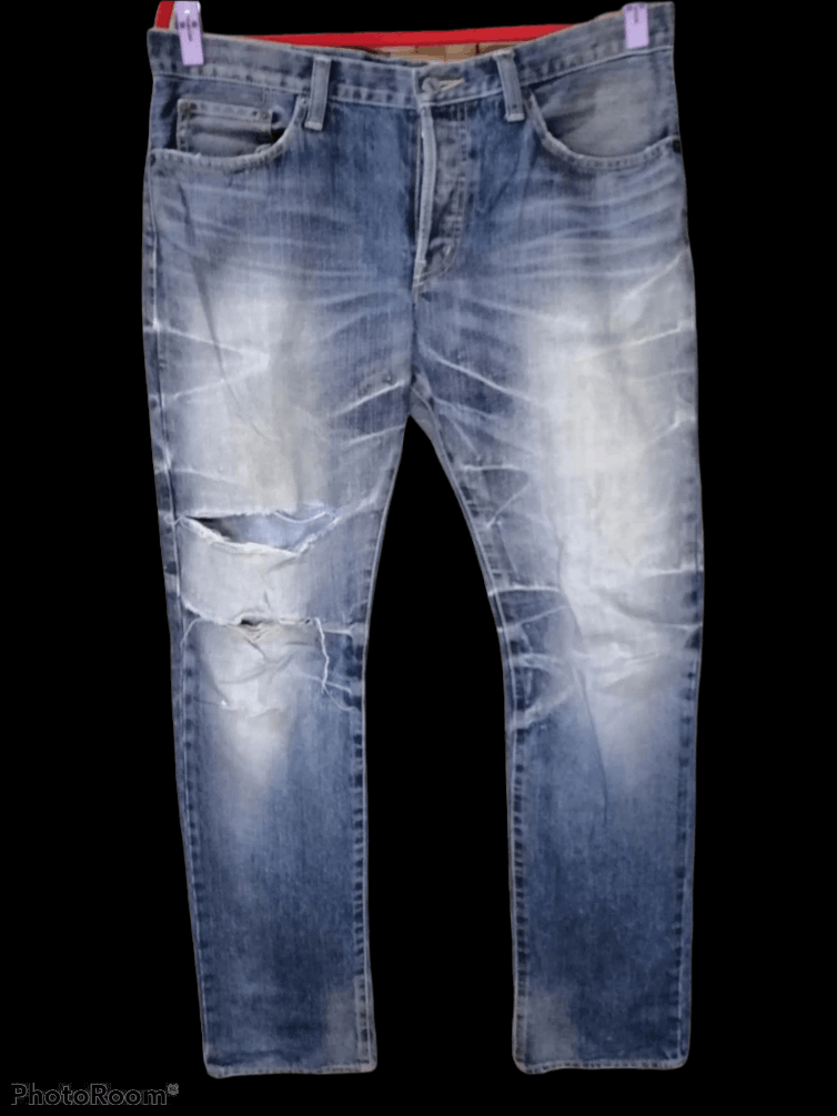 Japanese Brand × Takeo Kikuchi Japanese Distressed Takeo Kikuchi Straight Fit Size US 36 / EU 52 - 1 Thumbnail