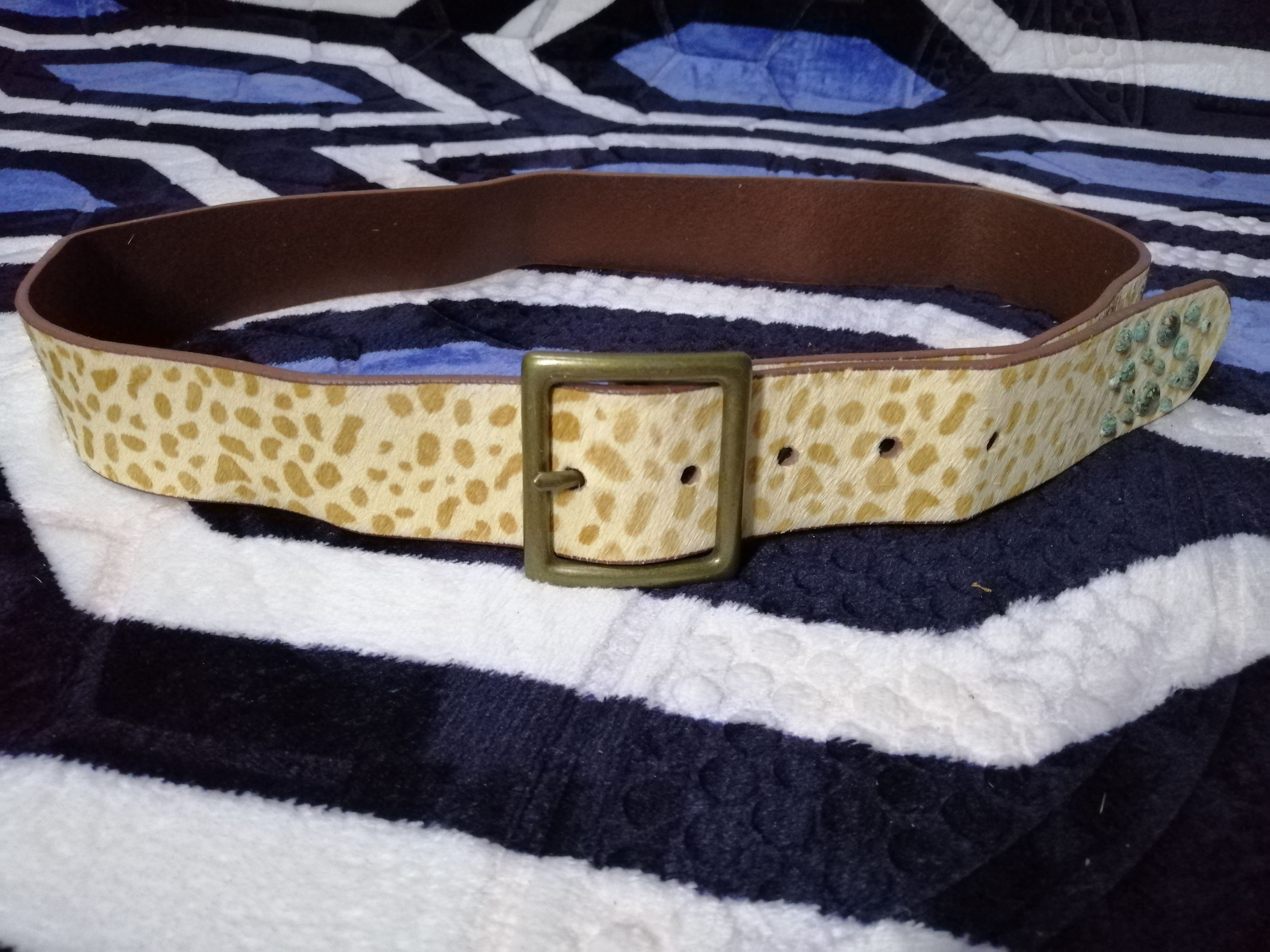 Japanese Brand × Other Leopard Leather Buckle Belt Size ONE SIZE - 1 Thumbnail