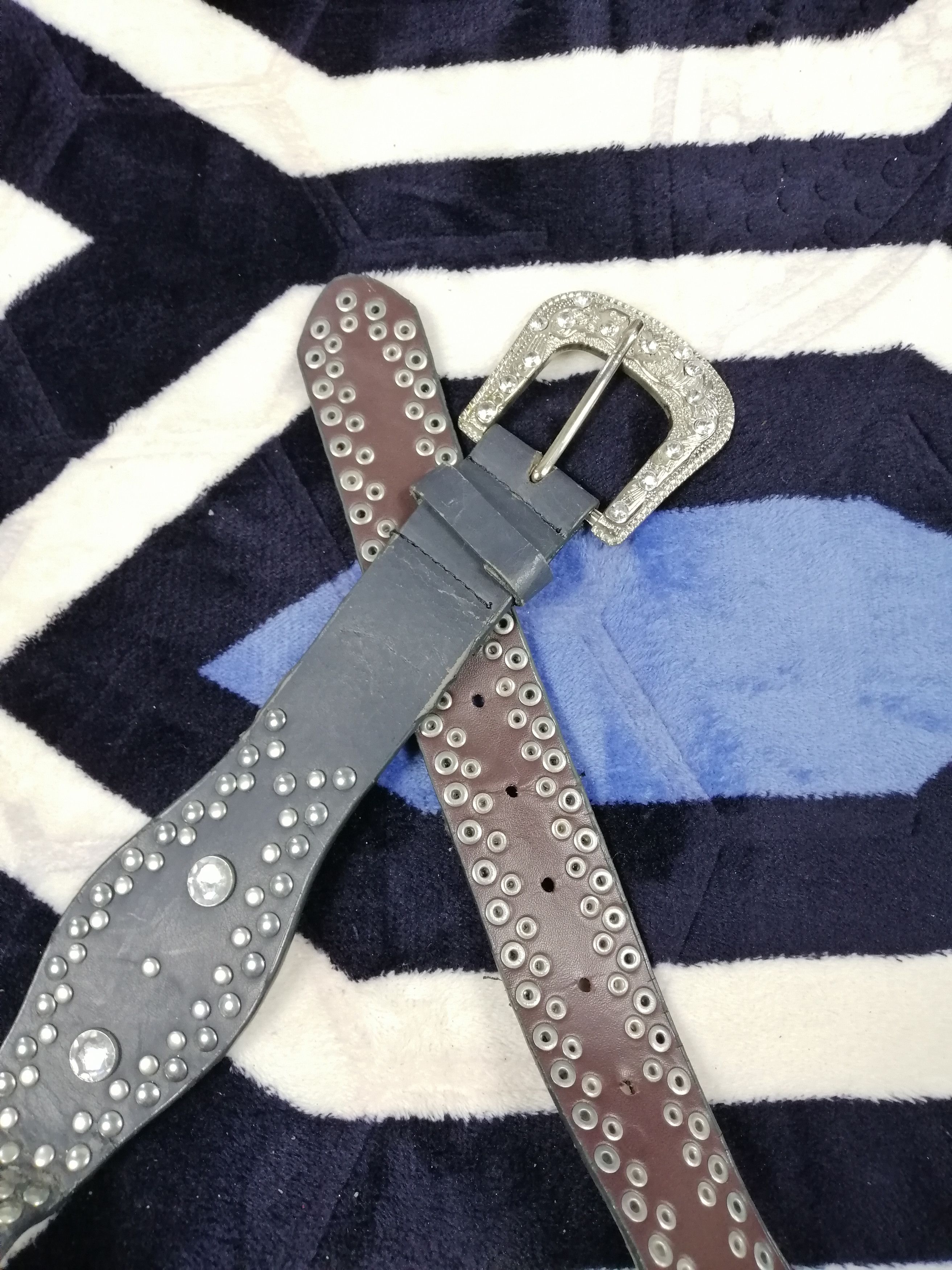 Japanese Brand × Other Big Buckle Belt Diamond Spikes Size ONE SIZE - 2 Thumbnail