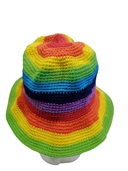 Japanese Brand Rainbows Knit Multicolor Hats Size ONE SIZE - 4 Thumbnail
