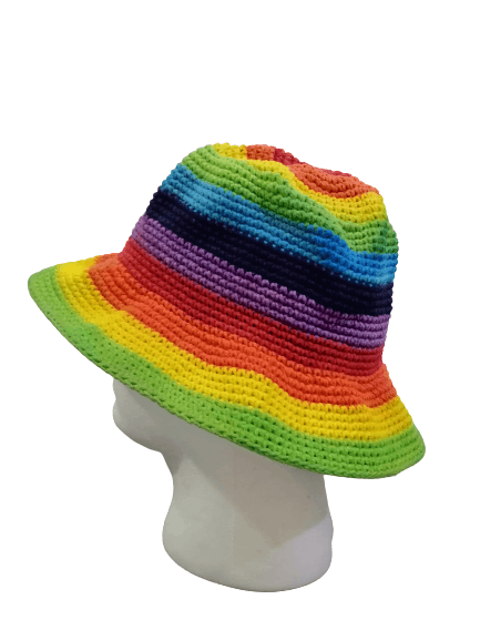 Japanese Brand Rainbows Knit Multicolor Hats Size ONE SIZE - 1 Thumbnail