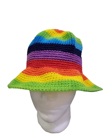 Japanese Brand Rainbows Knit Multicolor Hats Size ONE SIZE - 3 Thumbnail