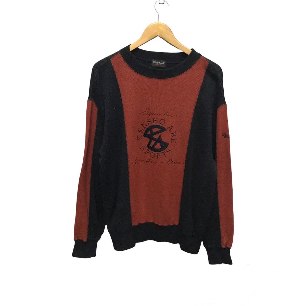 Japanese Brand × Kensho Abe × Vintage Vintage Kensho Abe sweatshirt embroidery big logo Size US M / EU 48-50 / 2 - 1 Thumbnail
