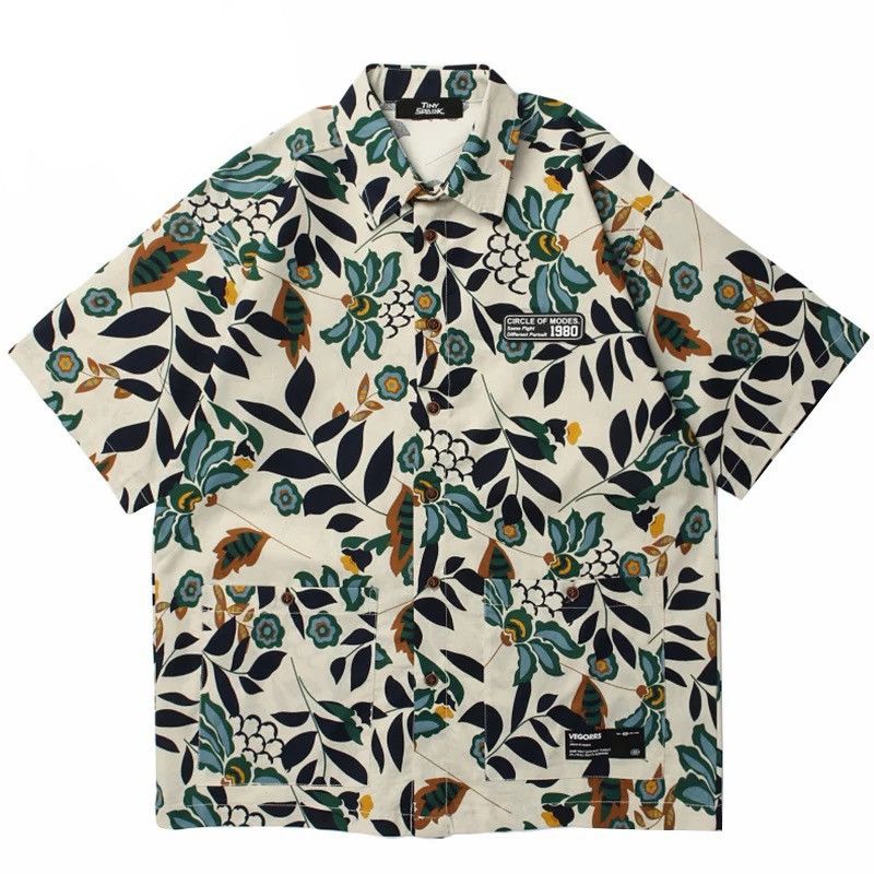 Plant Painting Summer Button Shirt