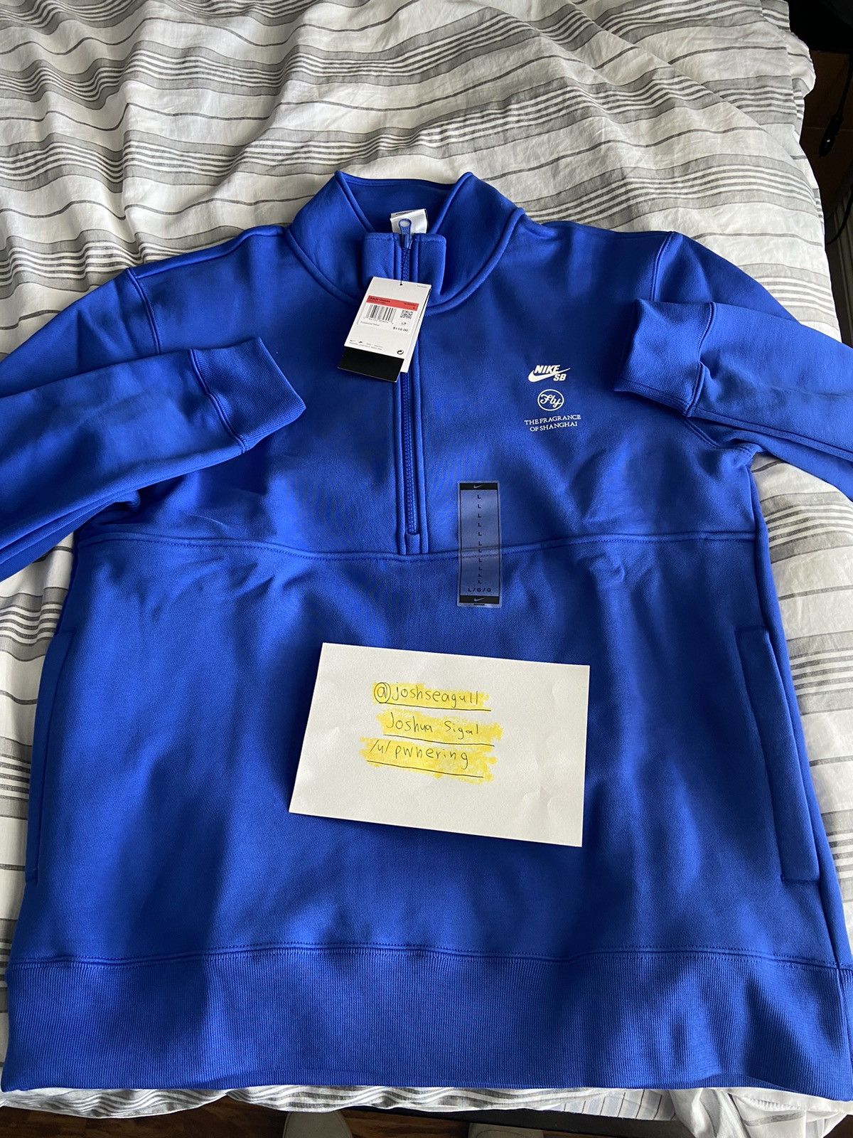 Nike Nike SB Fly Streetwear Fragrance of Shanghai 1/2 Zip Fleece Size US L / EU 52-54 / 3 - 1 Thumbnail