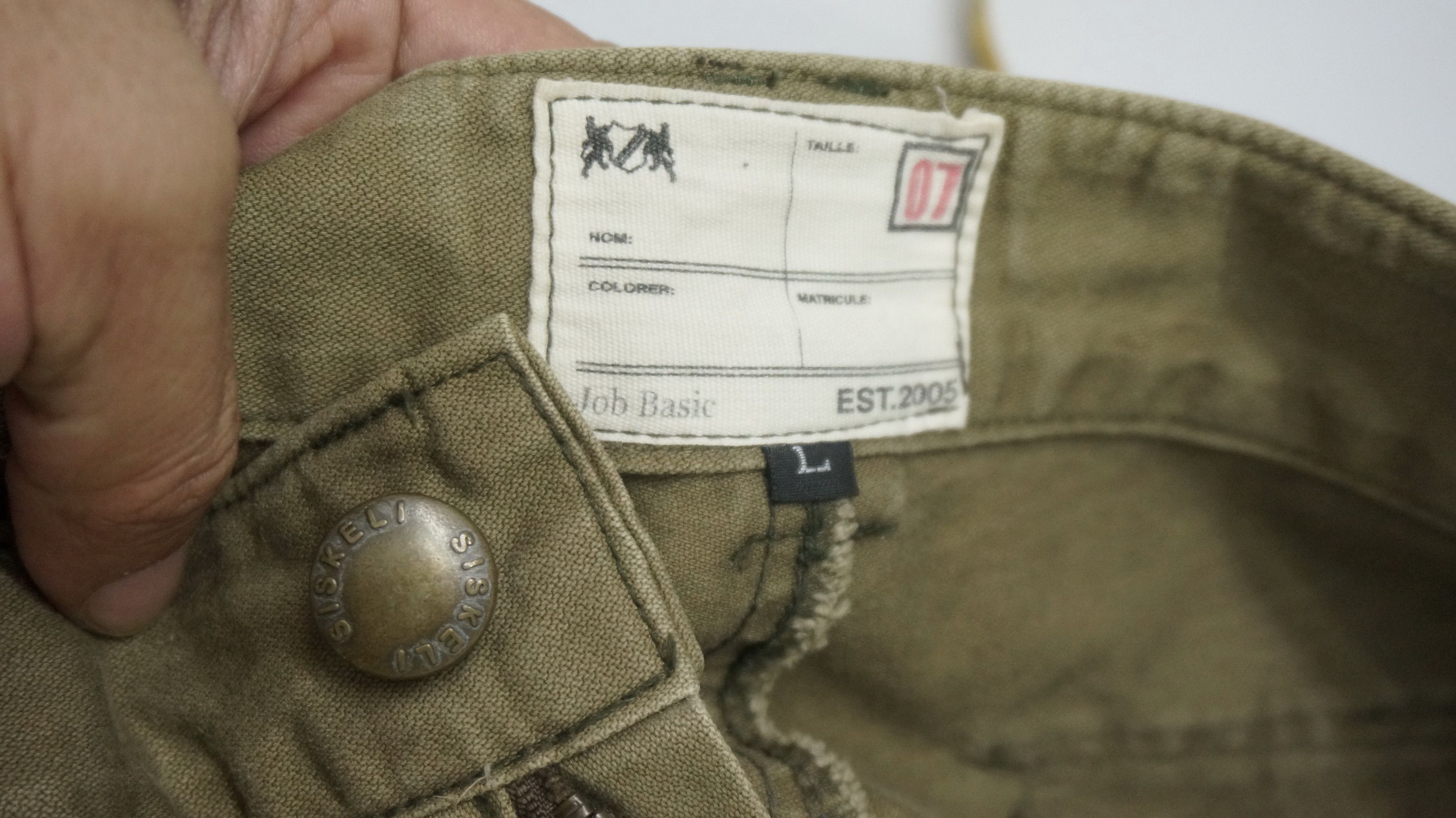 Japanese Brand DopeVtg! SISKELI Japan Wide Flared Worn Out 3D Cargo Pants Size US 33 - 9 Thumbnail