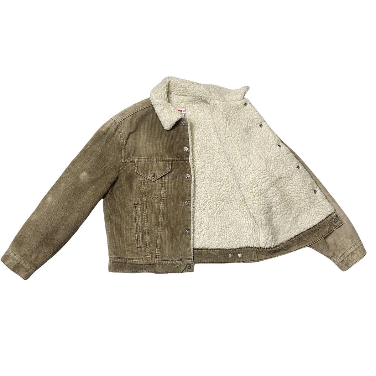 Levi's vintage 80s levis corduroy trucker sherpa jacket Size US M / EU 48-50 / 2 - 6 Thumbnail