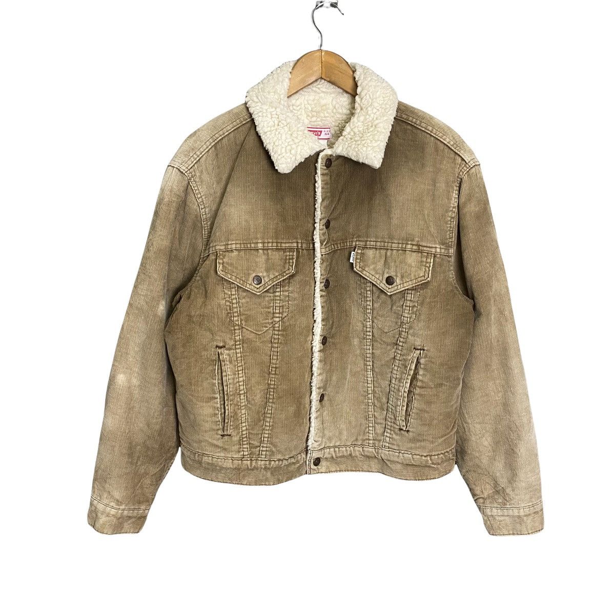 Levi's vintage 80s levis corduroy trucker sherpa jacket Size US M / EU 48-50 / 2 - 1 Thumbnail