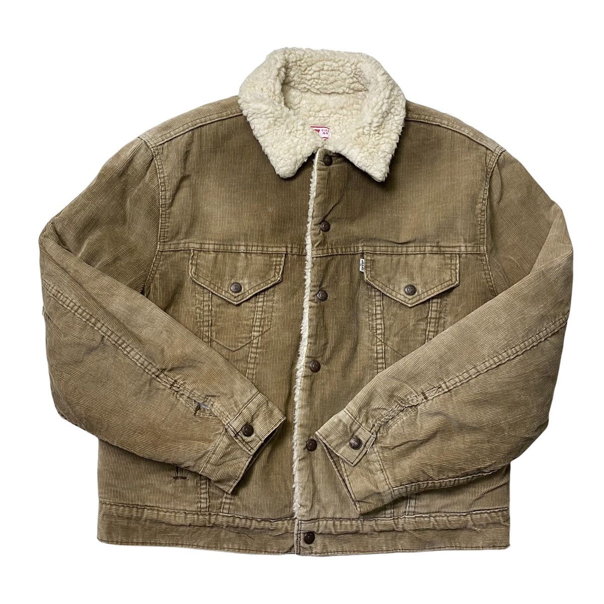 Levi's vintage 80s levis corduroy trucker sherpa jacket Size US M / EU 48-50 / 2 - 7 Thumbnail