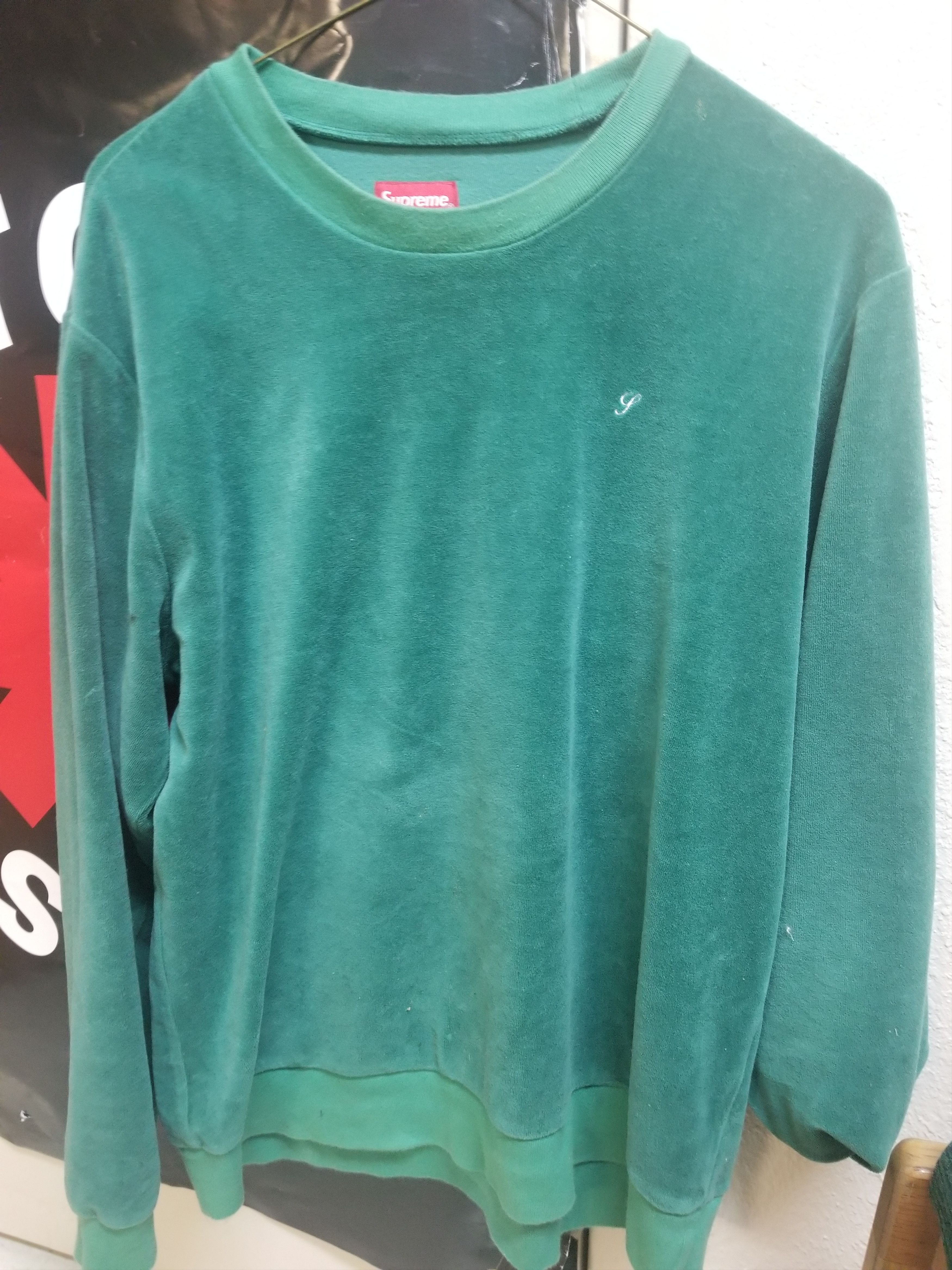 Supreme Velour Crewneck | Grailed