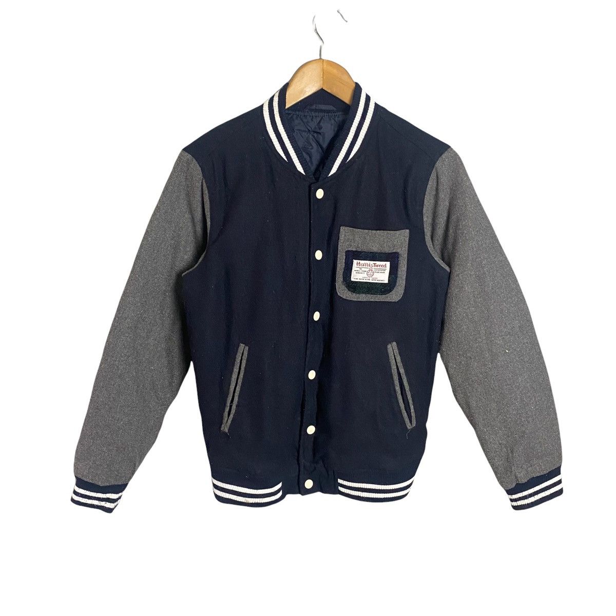 Harris Tweed Harris Tweed Varsity Jacket Wool Size US S / EU 44-46 / 1 - 1 Thumbnail