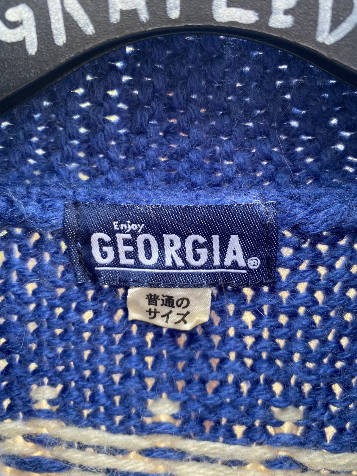 Vintage Vintage Georgia Coffe Cardigan Sweater Size US L / EU 52-54 / 3 - 8 Thumbnail