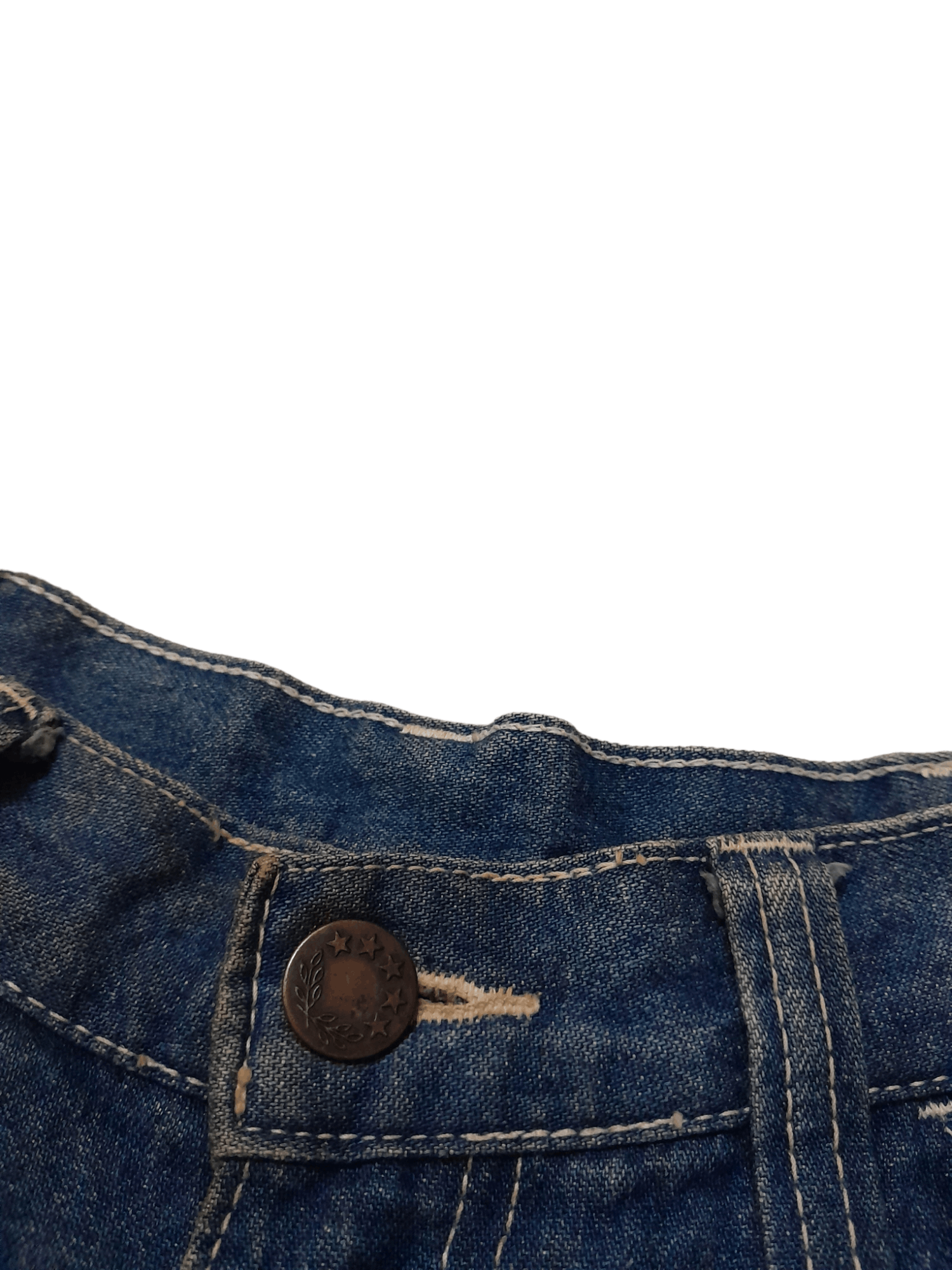 Indigo × Japanese Brand × Vintage 90s Japan Indigo Denim Carpenter (E726) waist 25 Size US 26 / EU 42 - 6 Thumbnail