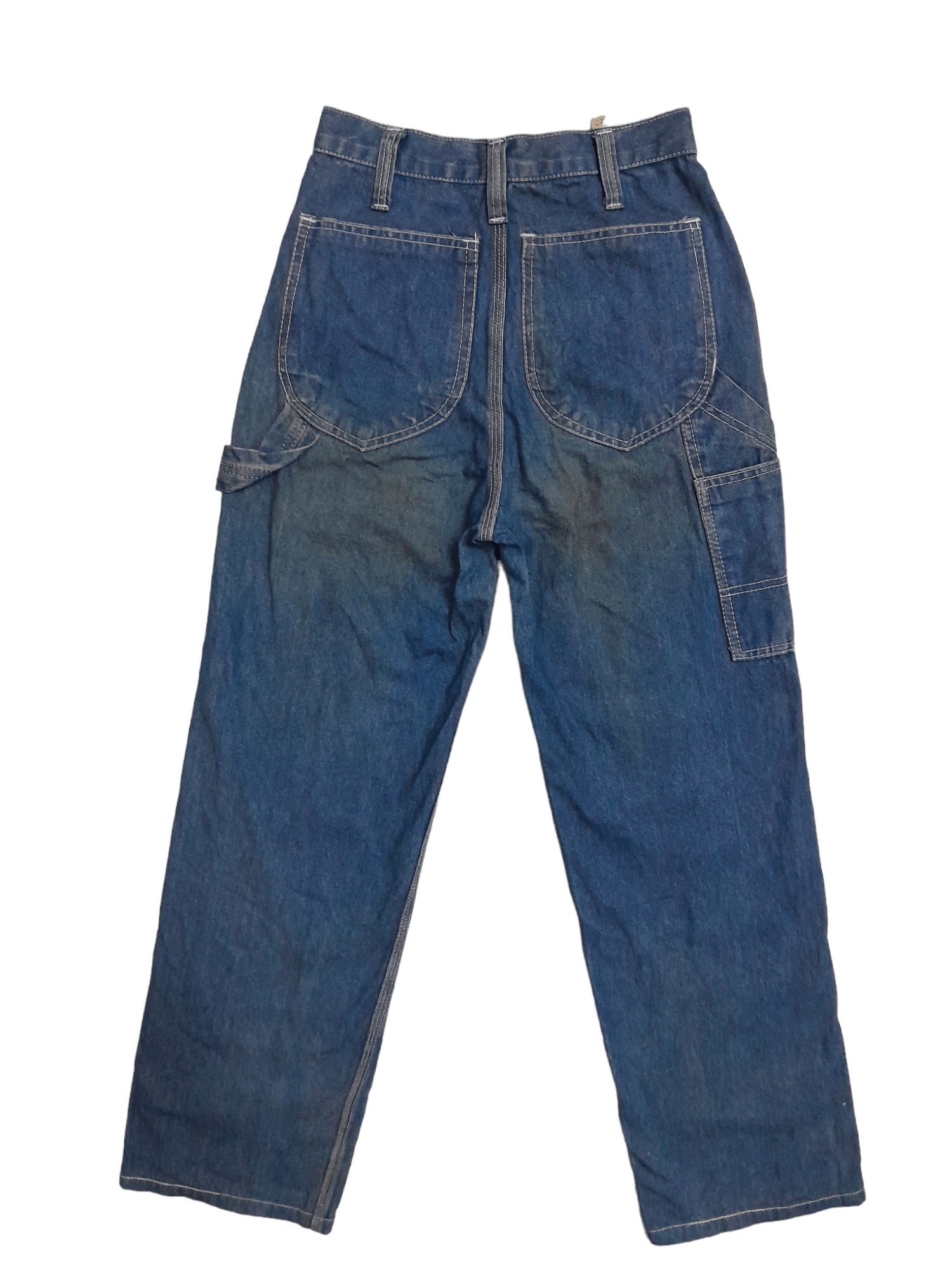 Indigo × Japanese Brand × Vintage 90s Japan Indigo Denim Carpenter (E726) waist 25 Size US 26 / EU 42 - 1 Thumbnail