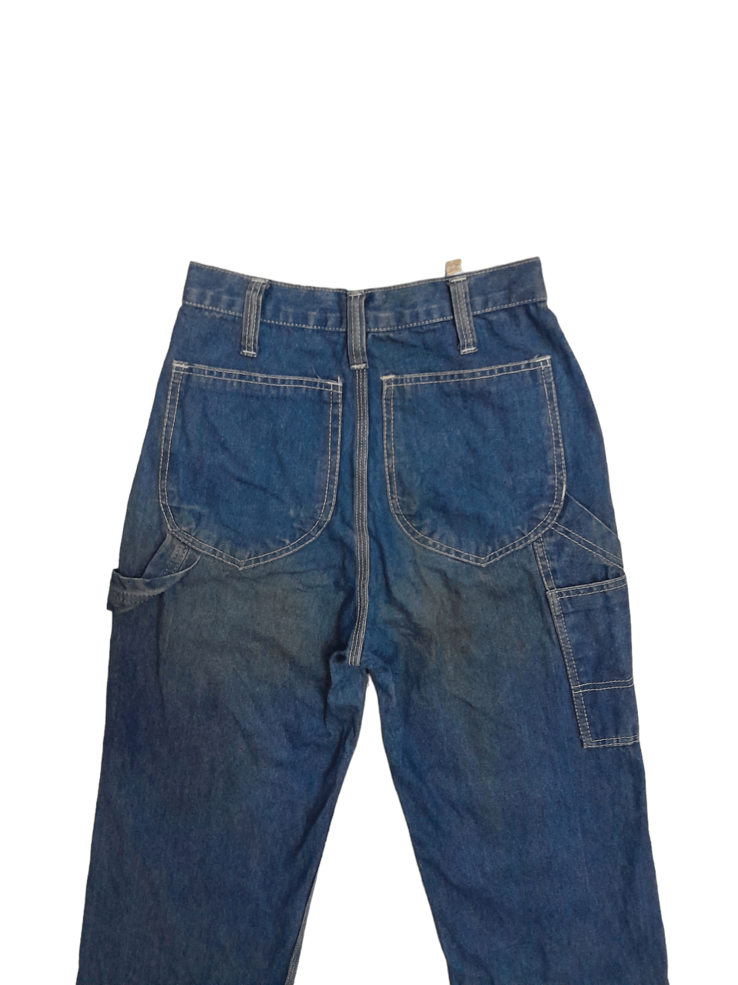 Indigo × Japanese Brand × Vintage 90s Japan Indigo Denim Carpenter (E726) waist 25 Size US 26 / EU 42 - 2 Thumbnail