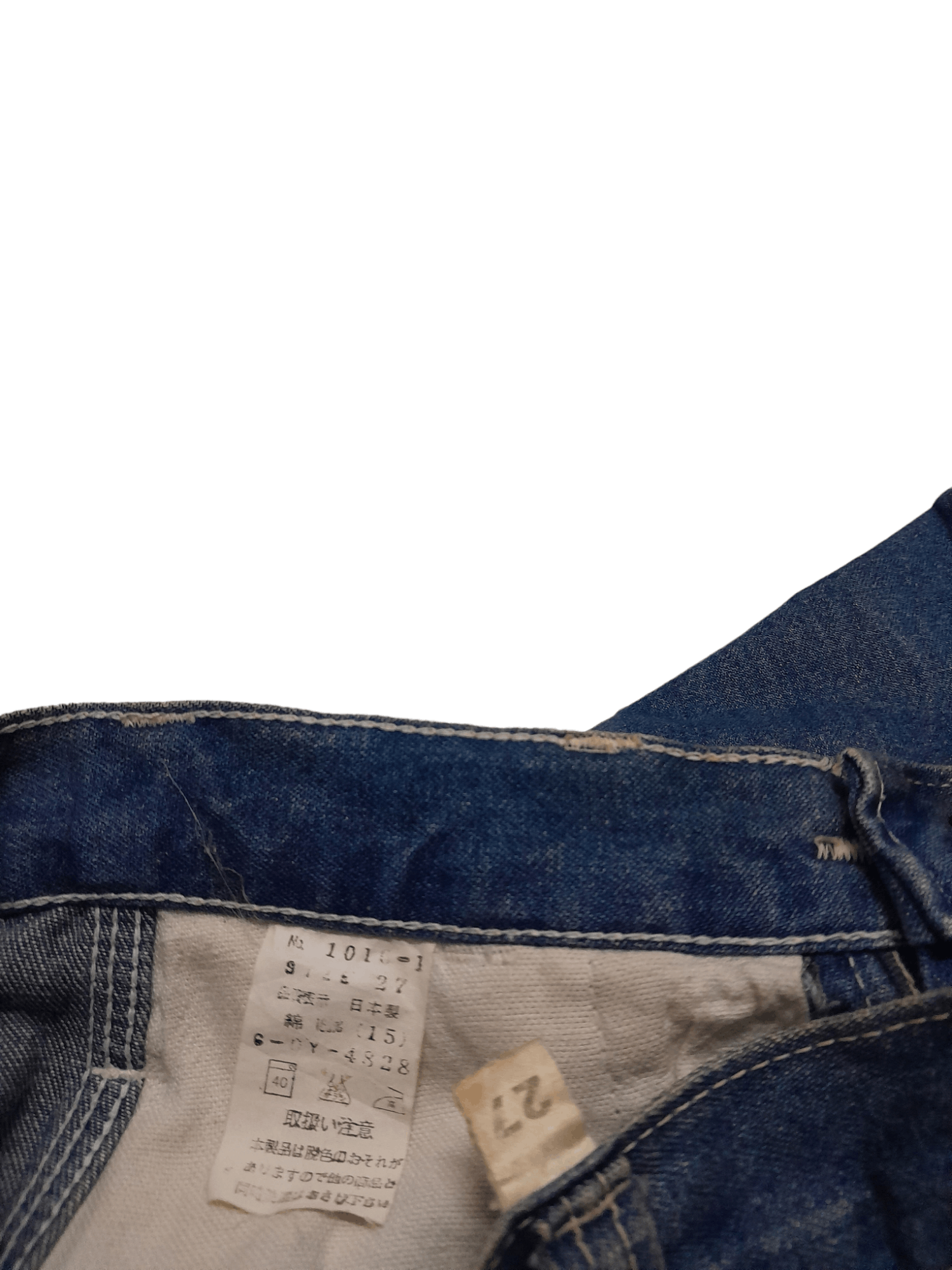 Indigo × Japanese Brand × Vintage 90s Japan Indigo Denim Carpenter (E726) waist 25 Size US 26 / EU 42 - 7 Thumbnail