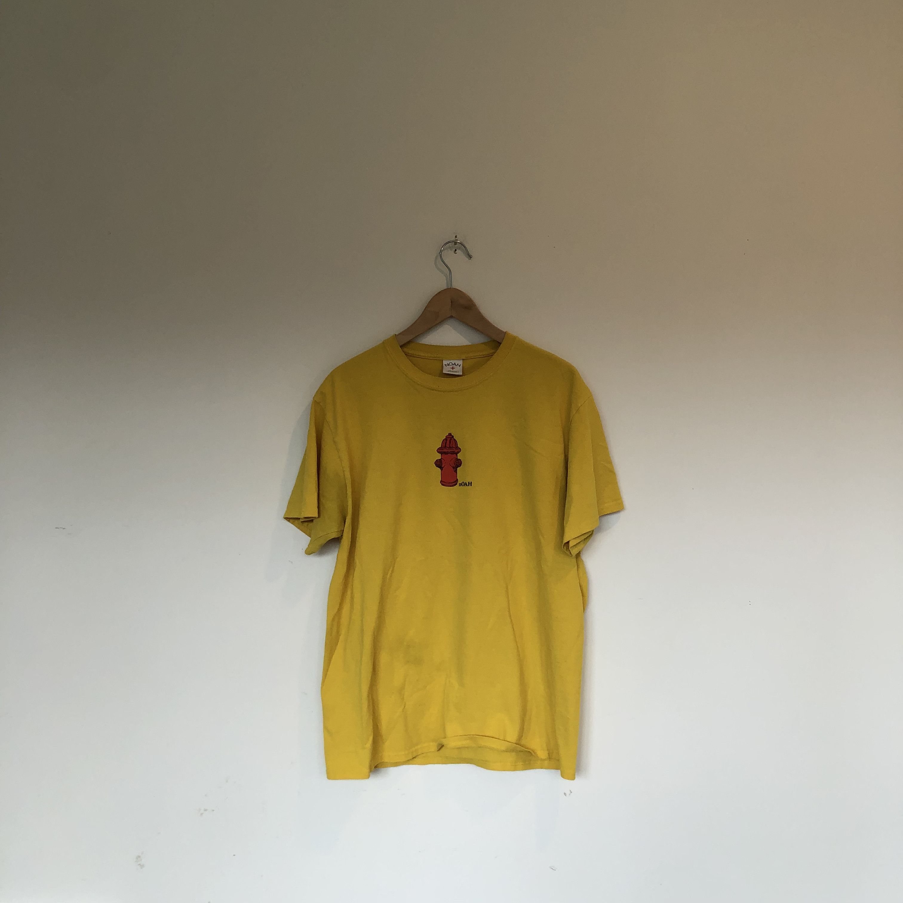 Noah Noah NYC Pocket T-Shirt Yellow Sz L | Grailed