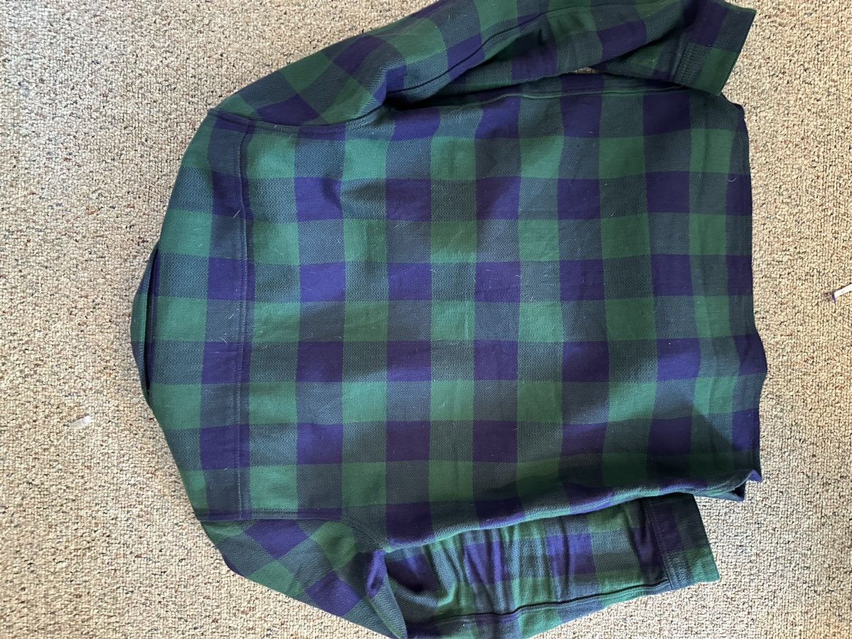 The Flat Head FN-SNR-101L - Buffalo Plaid Flannel Shirt - Navy/Green Size US M / EU 48-50 / 2 - 9 Thumbnail