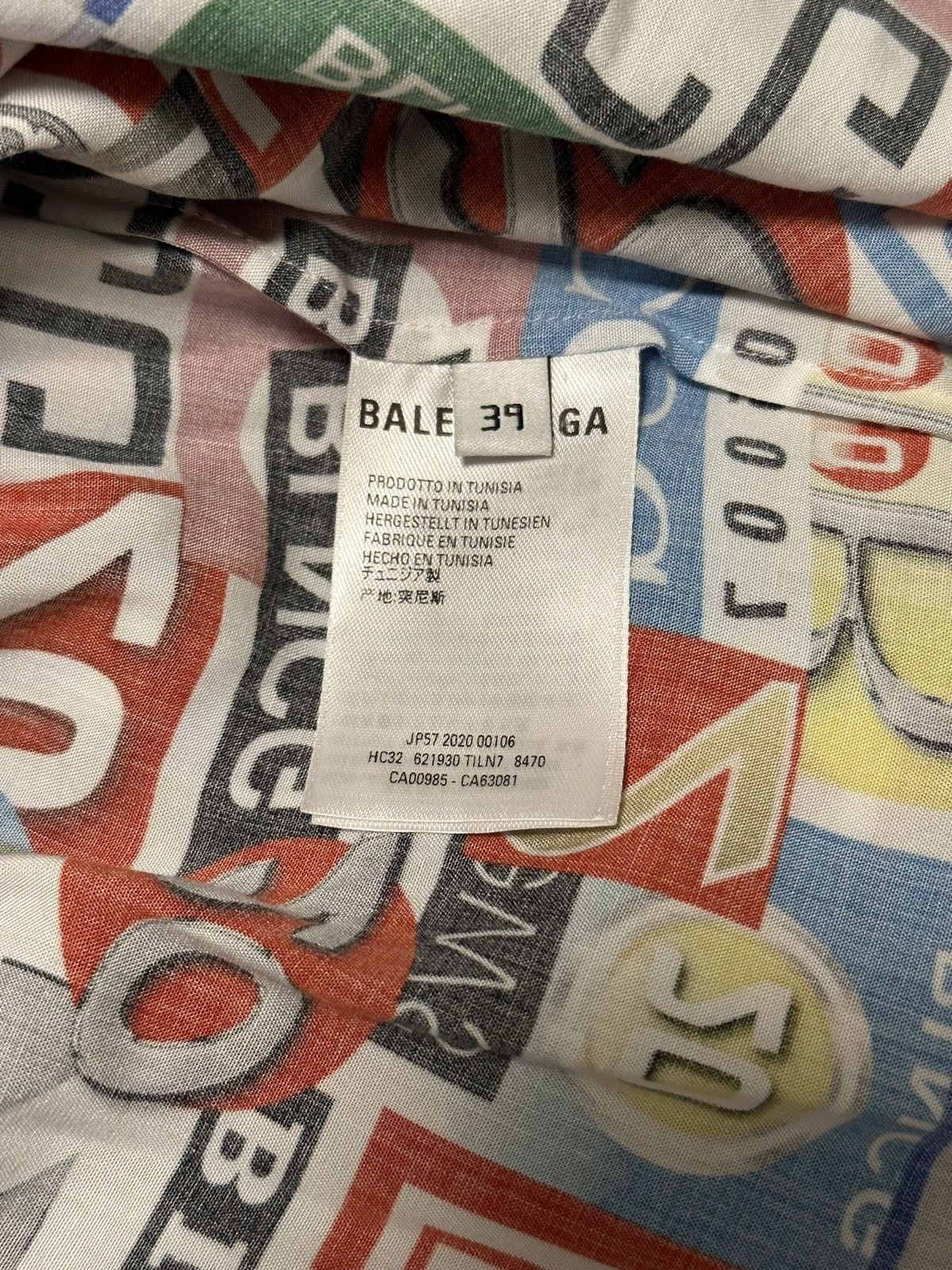 Balenciaga LN BALENCIAGA TECHNO NEWS SHIRT SPRING SUMMER 20 Size US S / EU 44-46 / 1 - 5 Thumbnail