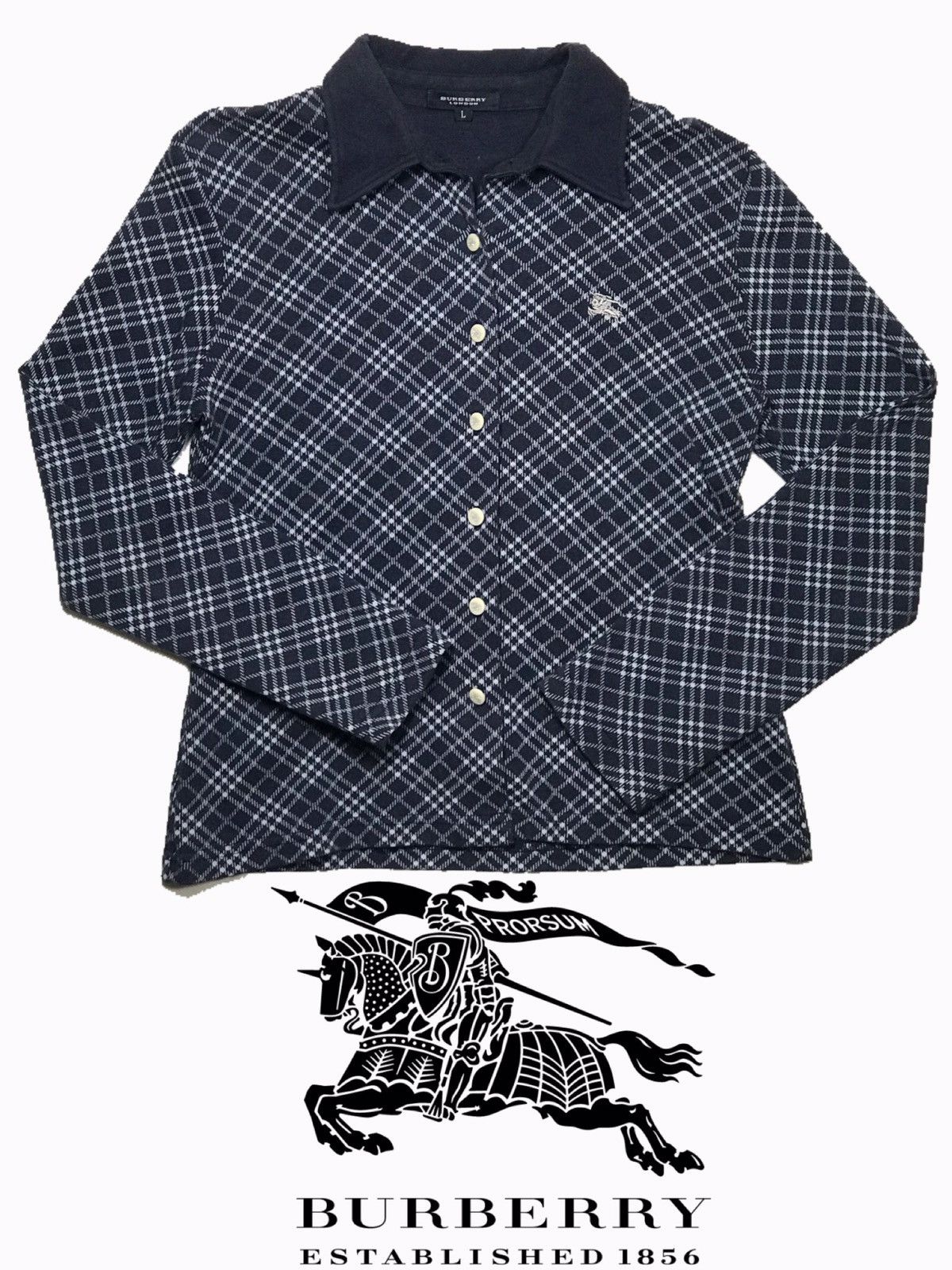 Burberry Burberrys button up shirt woman ladies nova checkered plaid Size XS / US 0-2 / IT 36-38 - 2 Thumbnail