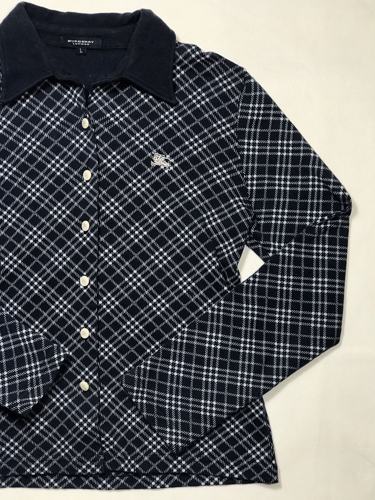 Burberry Burberrys button up shirt woman ladies nova checkered plaid Size XS / US 0-2 / IT 36-38 - 4 Thumbnail