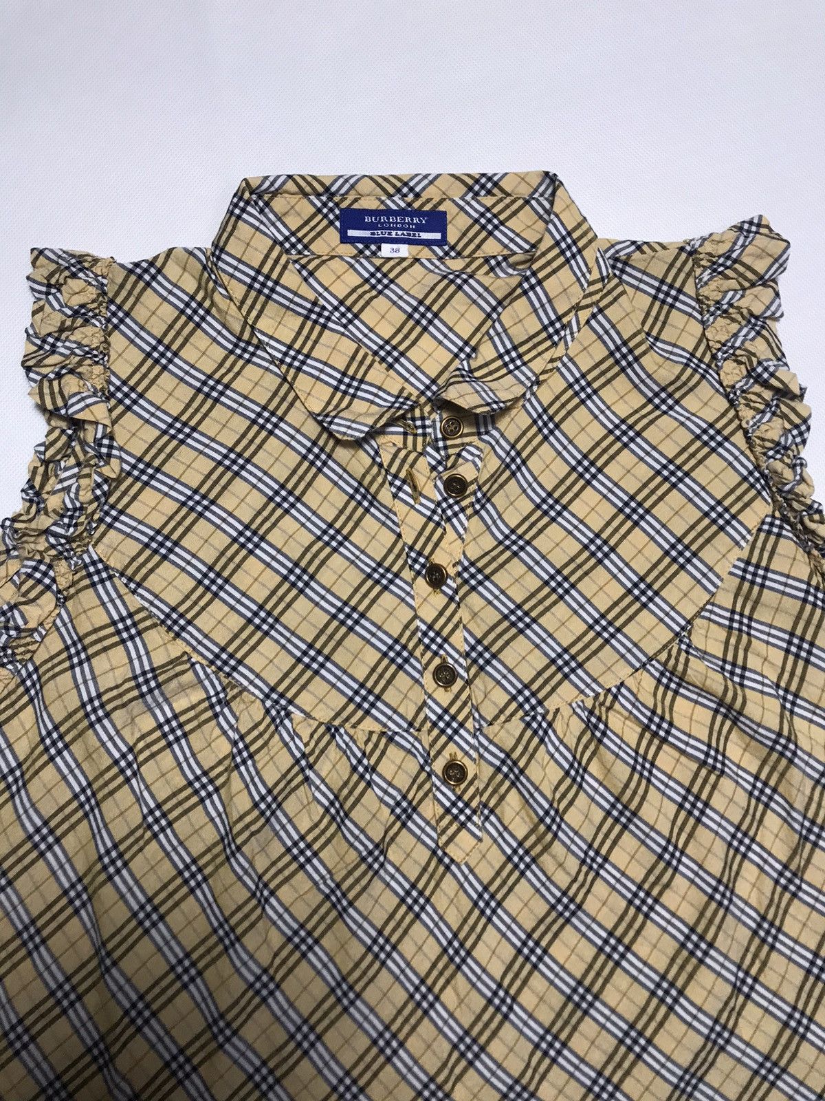 Burberry Burberry bLue label blouse 5 buttons Top ladies Nova Checker Size XS / US 0-2 / IT 36-38 - 7 Thumbnail
