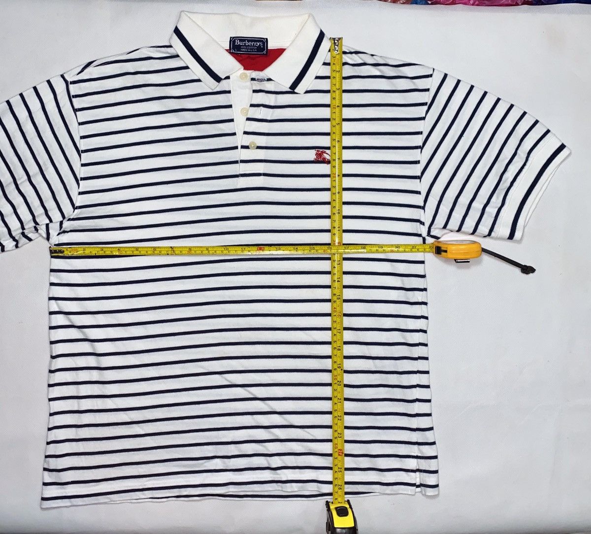 Burberry Vintage Burberrys USA Polo Stripes Horizontal Embroidery Size US L / EU 52-54 / 3 - 5 Thumbnail