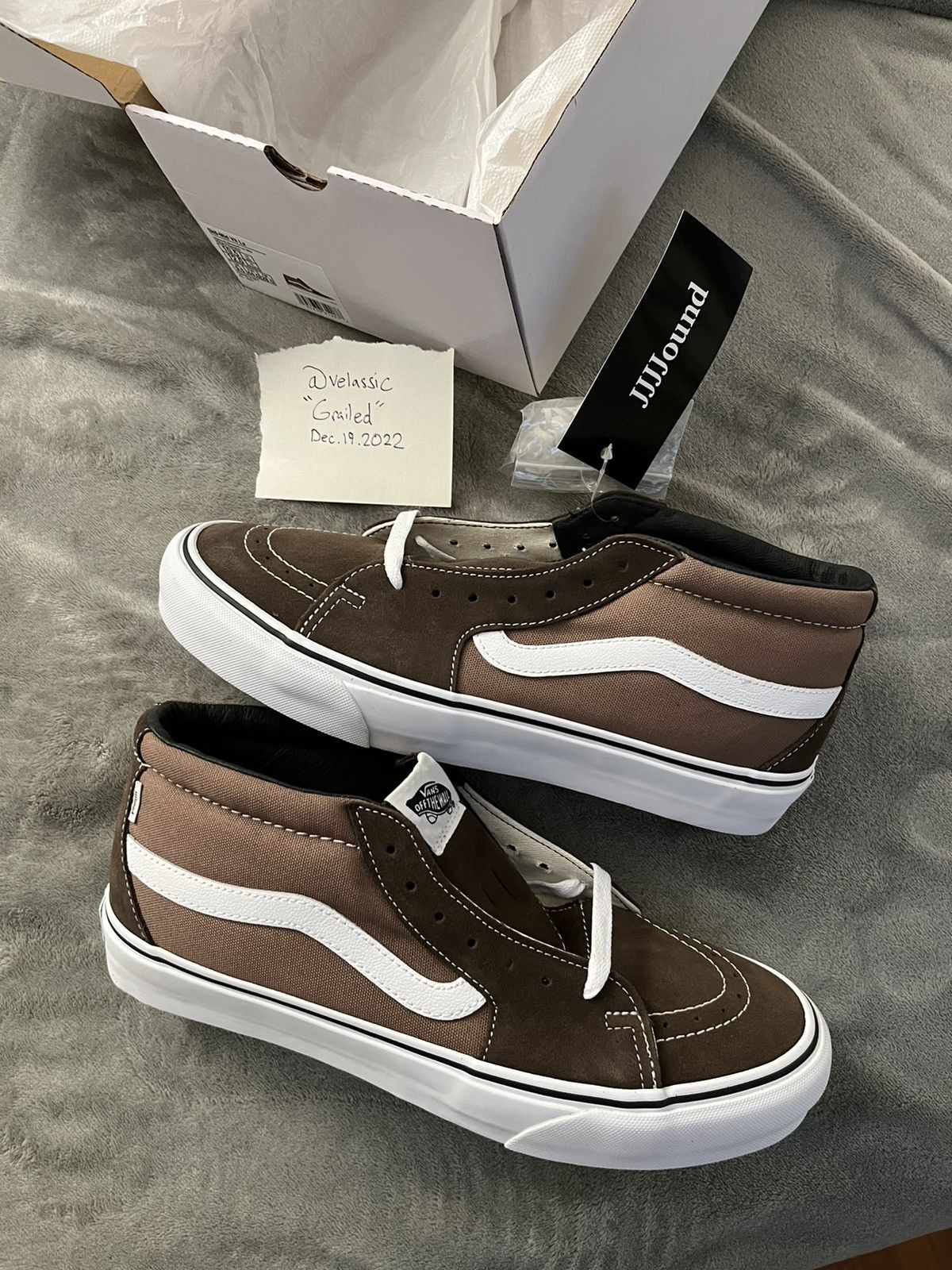 JJJound vans ブラウン sk-8 mid 28cm Buy Vans JJJJound x Sk8-Mid VLT LX 'Brown' - VN0A7TNH2D7 | GOAT